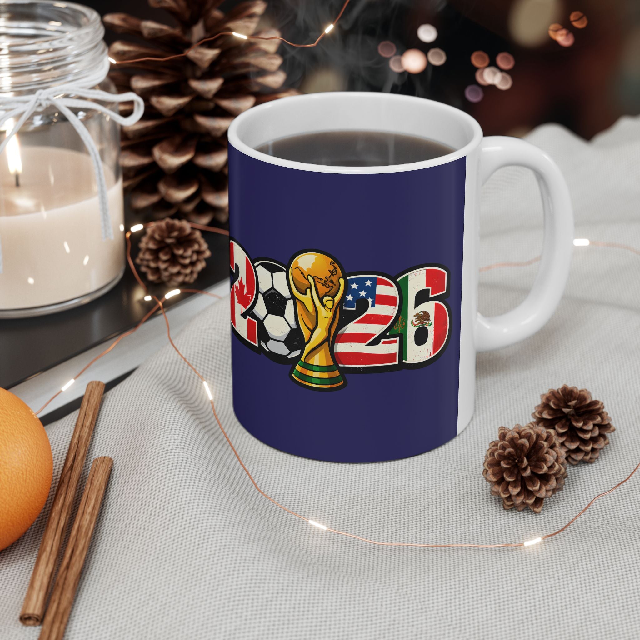 France World Cup 2026 Soccer Fans Mug, France Flag, Ceramic Mug, Gift For Dad