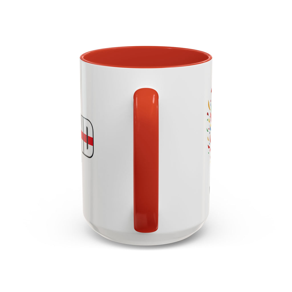 England Flag Typography Accent Coffee Mug | Come On England, World Cup 2026, Gift for Dad