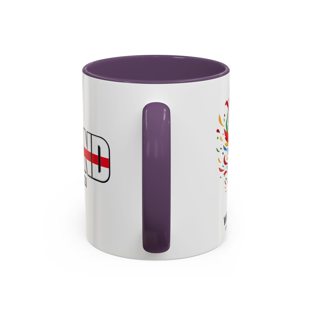 England Flag Typography Accent Coffee Mug | Come On England, World Cup 2026, Gift for Dad
