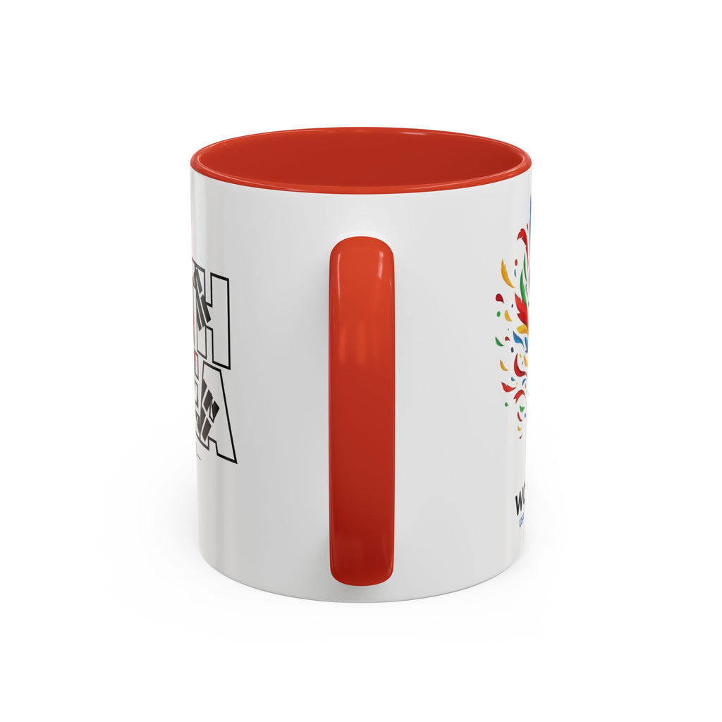 South Korea flag text Accent Coffee Mug | Korean travel souvenir, Soccer World Cup 2026, Gifts for Dad