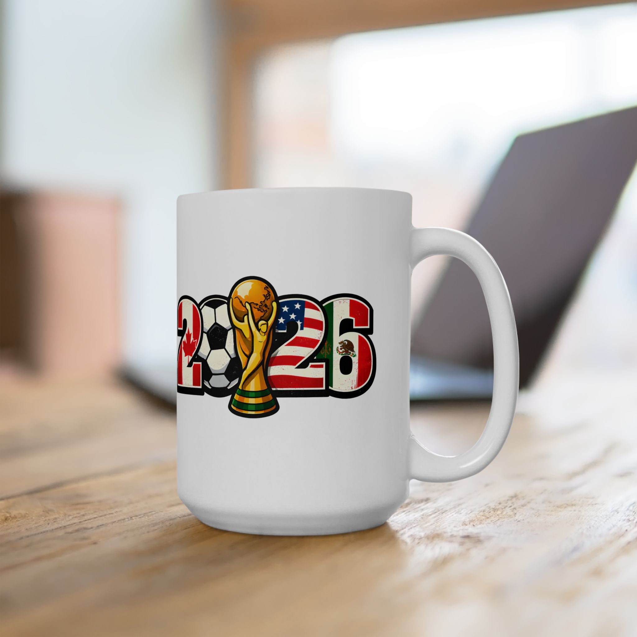 England Soccer World Cup 2026 Mug, Ceramic Cup, England Flag, Sports Gift