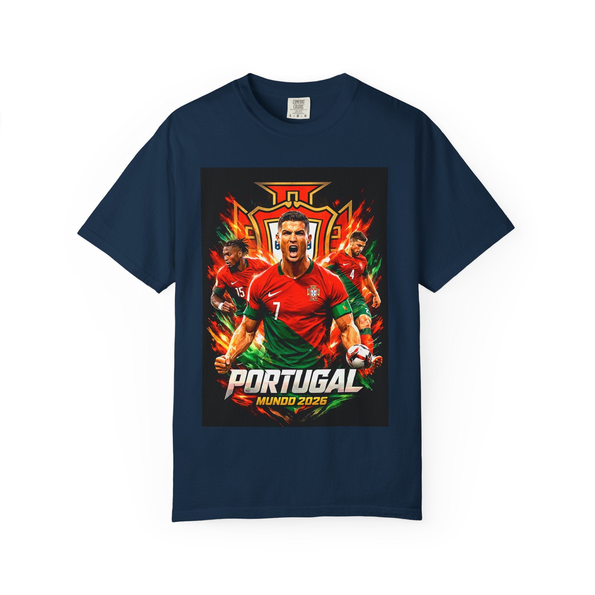 Portugal Football Poster T-Shirt | Ronaldo Mundo 2026 World Cup, CR7, Portugal Flag, Gift for him, Collectible
