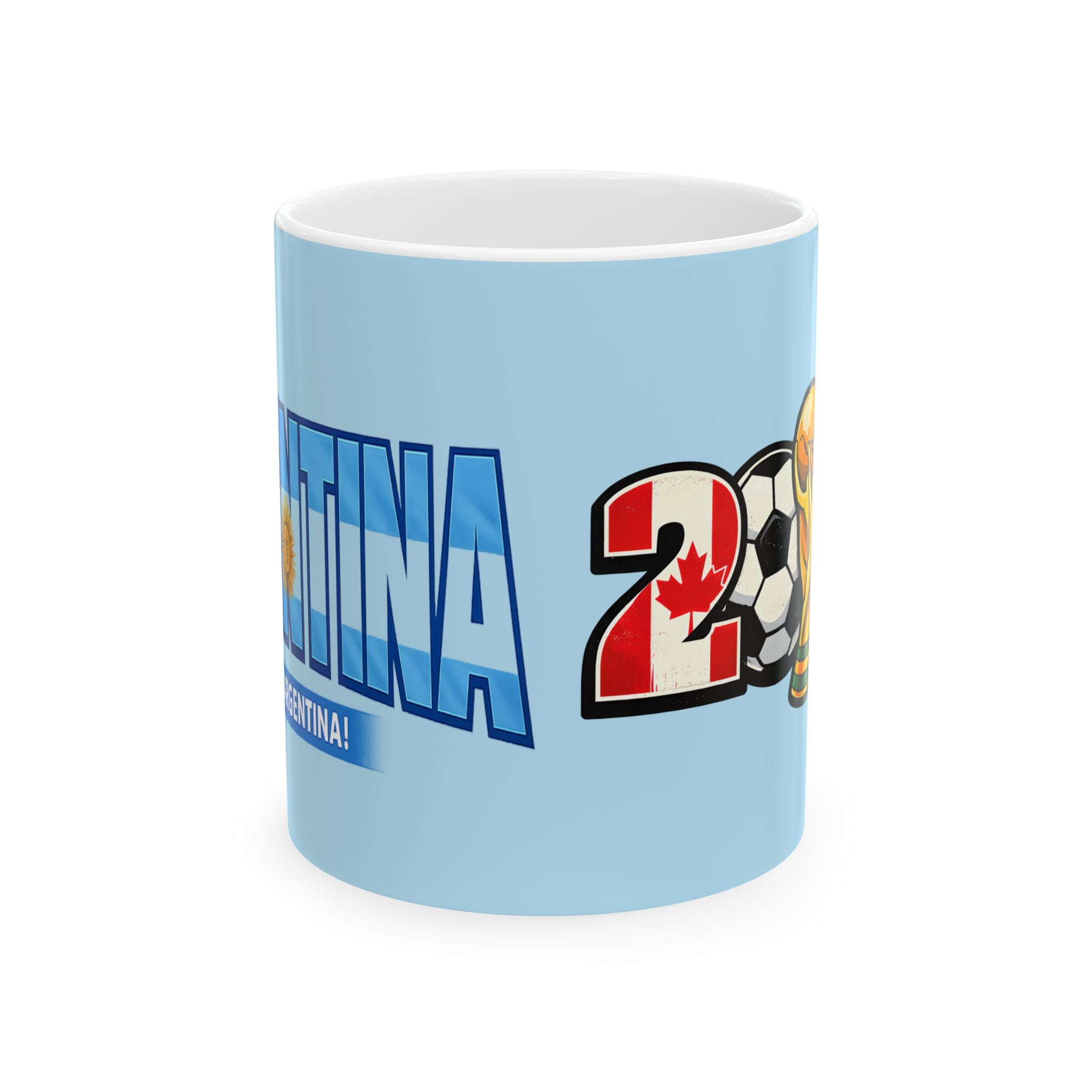 Argentina World Cup 2026 Soccer Mug | Argentina Flag, Ceramic Coffee Mug, Gift For Dad