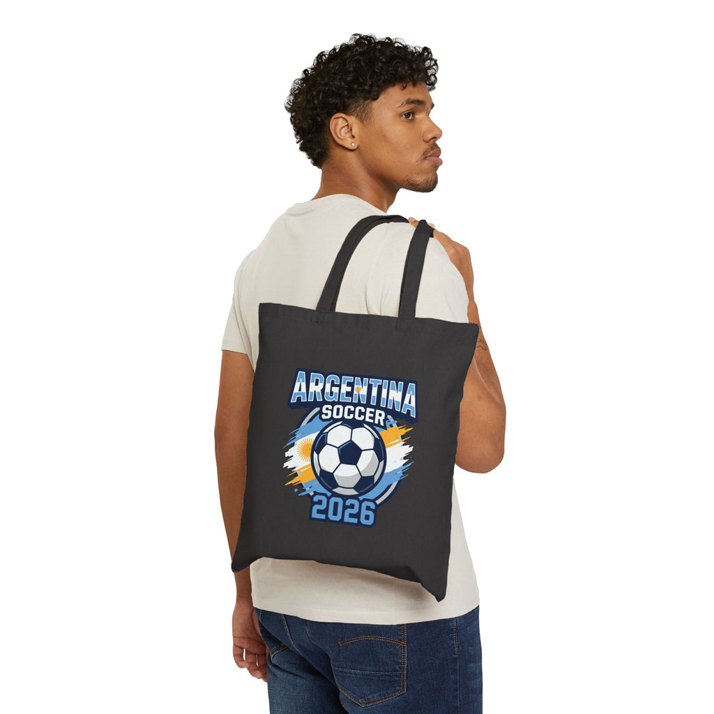 Argentina Soccer 2026 Tote Bag,  World Cup Football Design, Mother's Day Gift