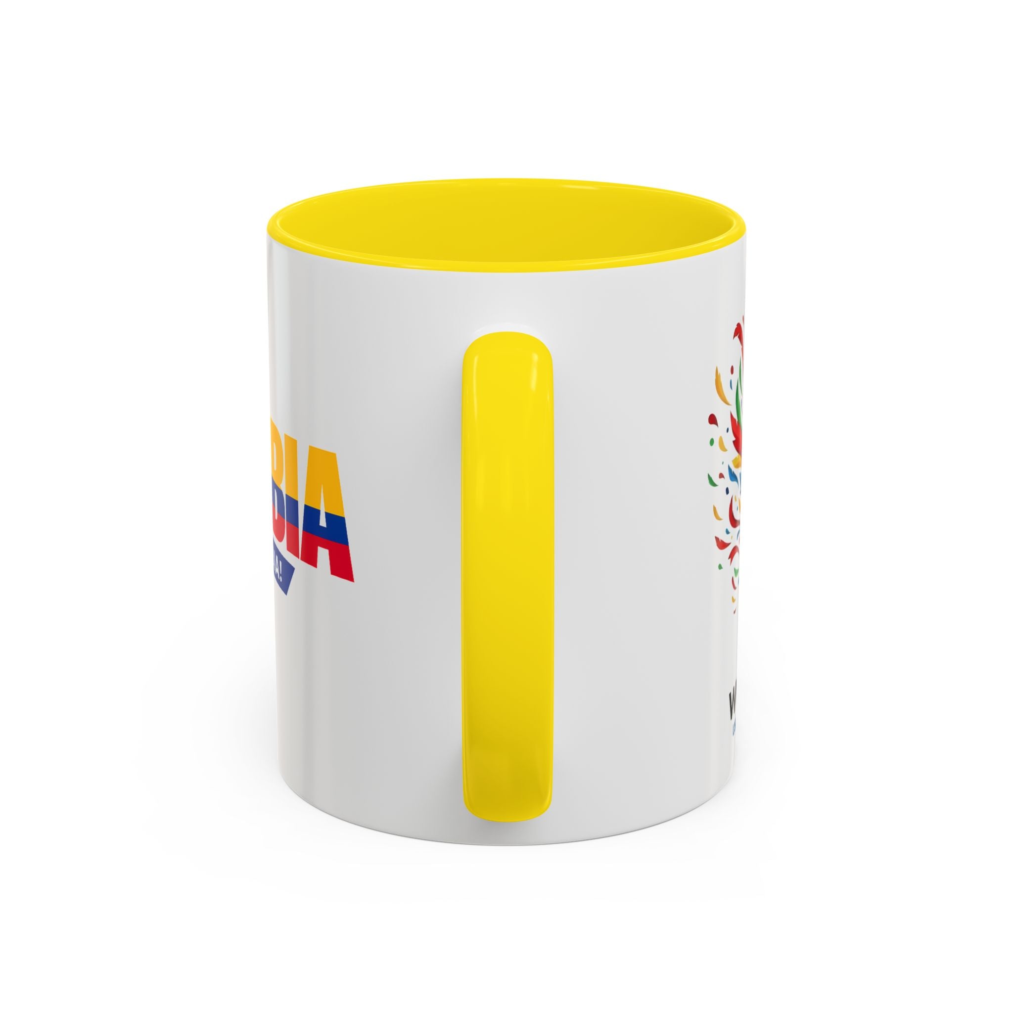 Colombia Vamos Colombia! Accent Coffee Mug | 11oz 15oz ceramic World Cup 2026, Soccer Gift