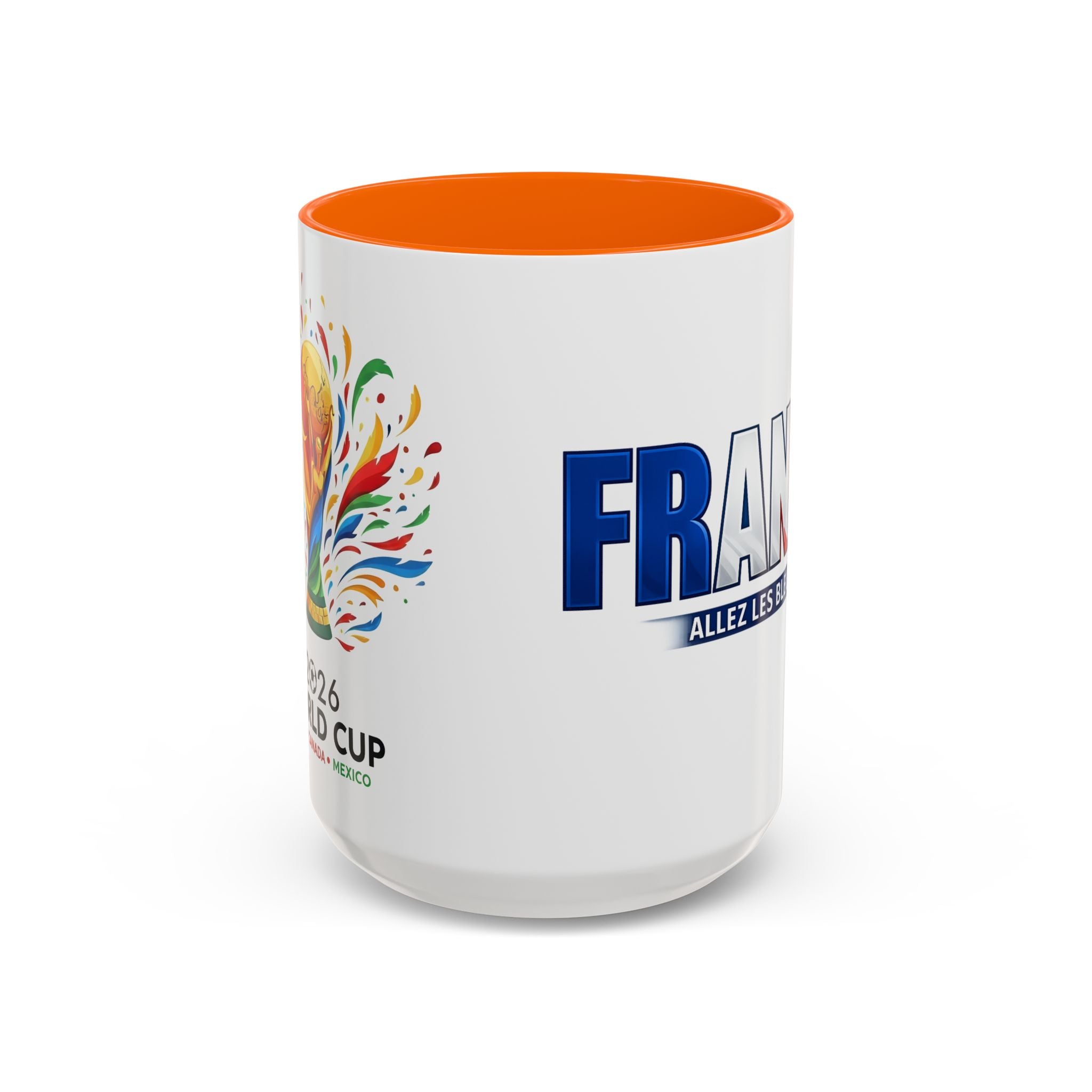 France Tricolor Logo Coffee Mug | Accent Coffee Mug 11oz 15oz, Worl Cup 2026, Gift for mom and dad