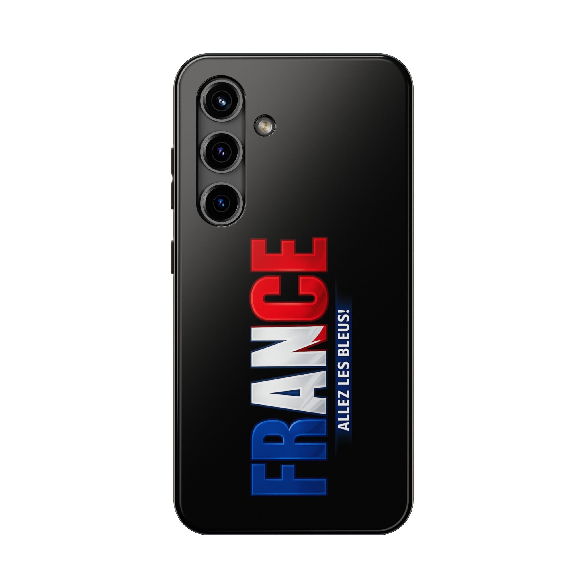 France tricolor vertical text Phone Case | Allez Les Bleus!, Cuctom Protective, Glossy Tough Cases, World Cup 2026
