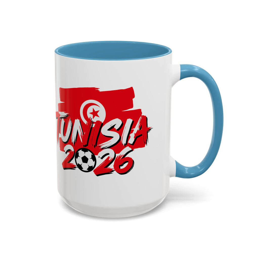 Tunisia 2026 Soccer Logo Mug | World Cup Fan Coffee Mug, Soccer World Cup 2026, Gift for Dad