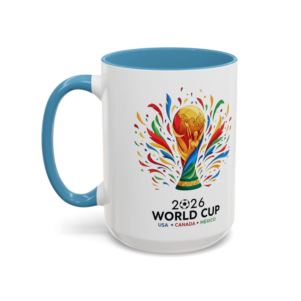 QATAR Yalla Qatar! Accent Coffee Mug | 11oz 15oz, Soccer World Cup 2026, Gifts for Dad