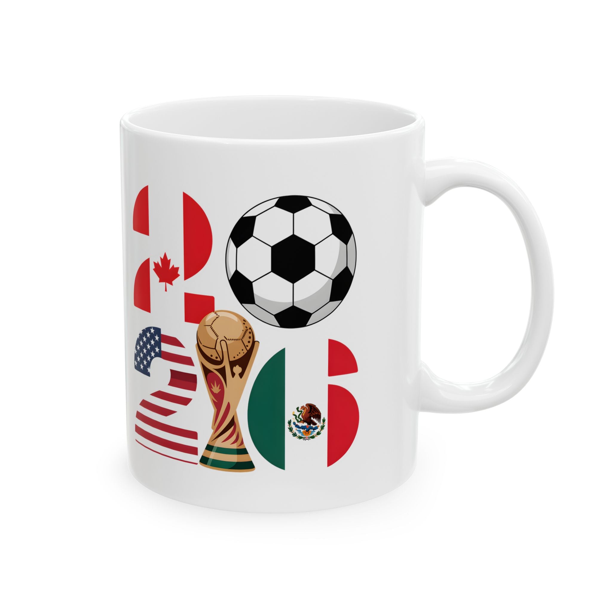 England Soccer Crest Mug | Soccer Fan, World Cup 2026 Gift for Dad, England Flag