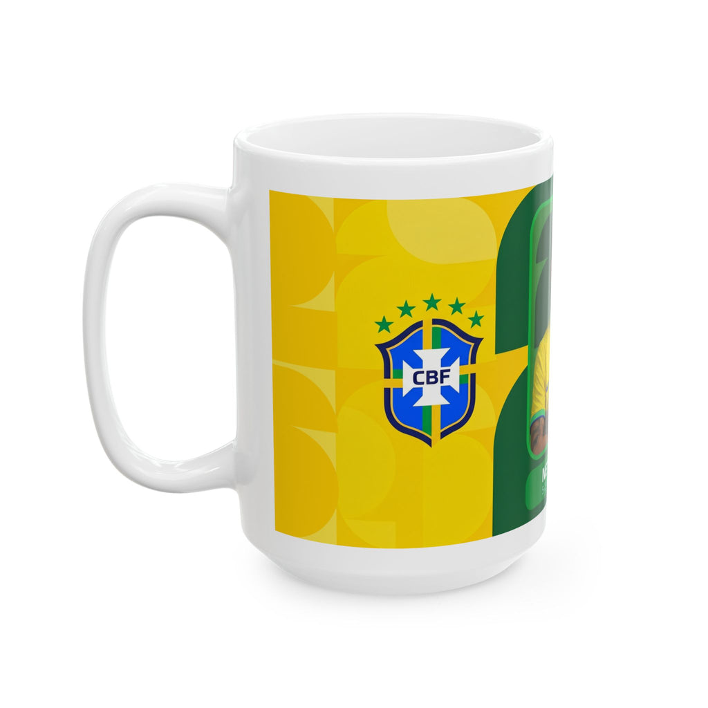 Neymar Jr. Brazil Soccer Mug —  11oz/15oz Ceramic Coffee Cup, World Cup 2026 Mugs