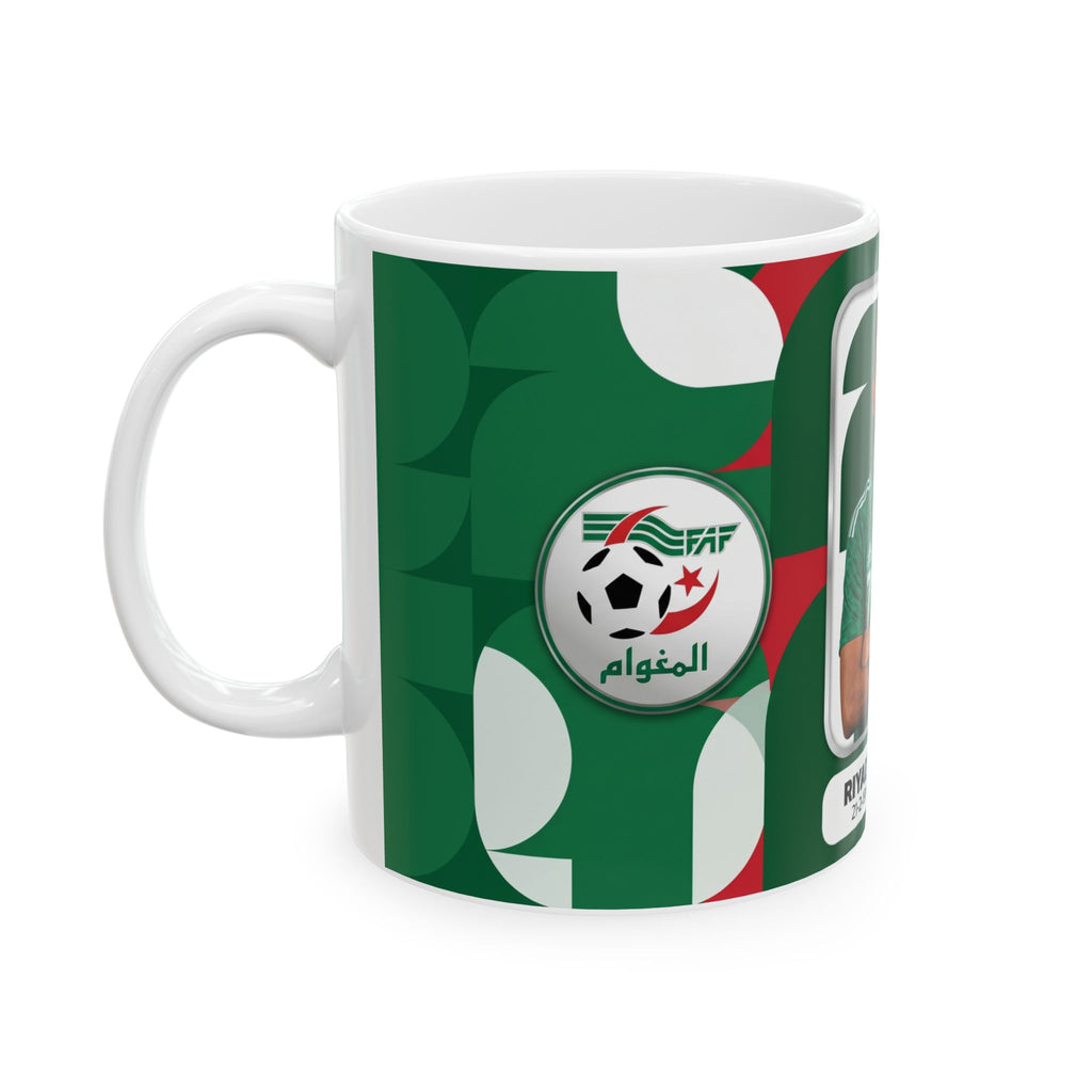 Algeria Soccer Player Riyad Mahrez Ceramic Mug —  Coffee Cup (11oz/15oz), World Cup 2026 Mugs