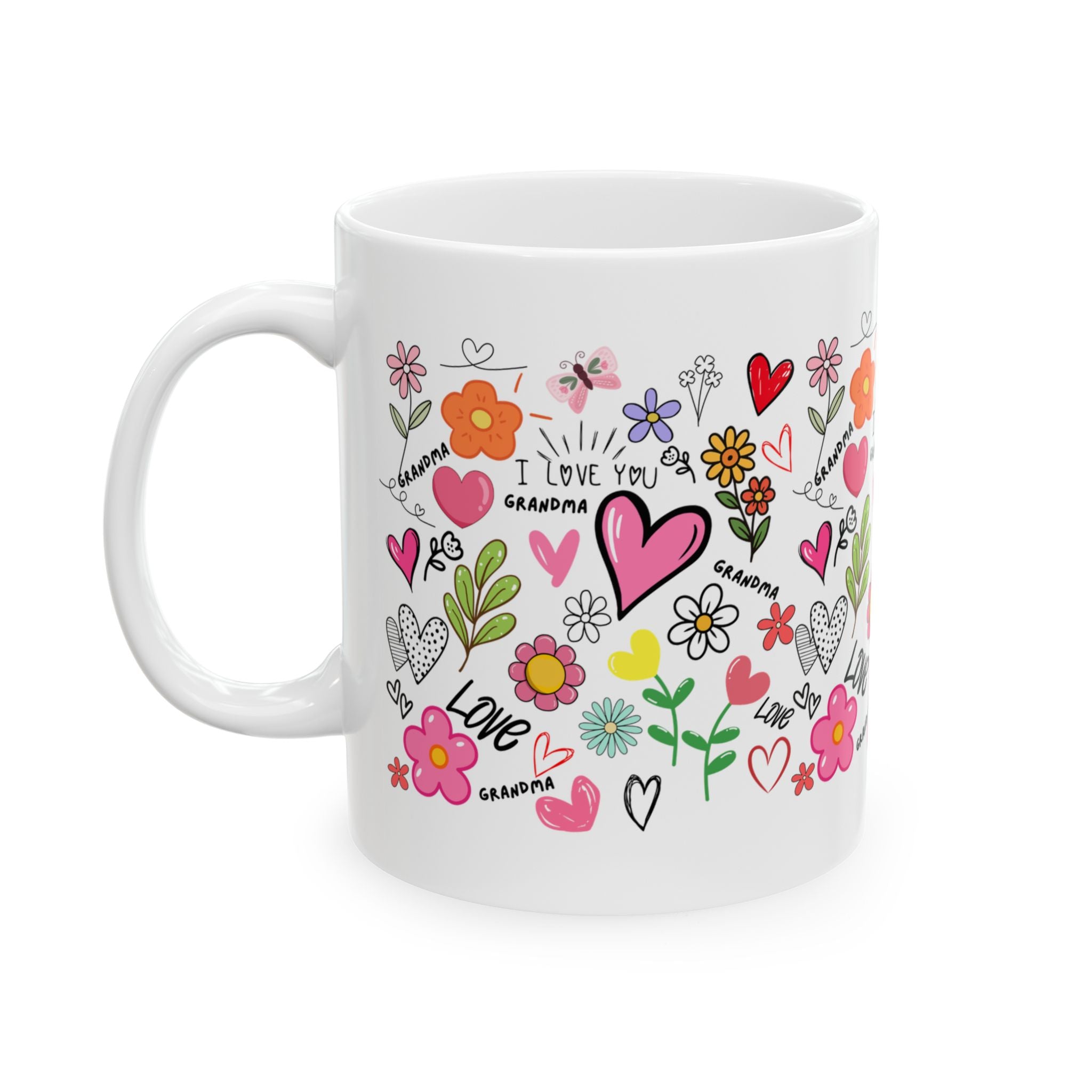 Mother's Day coffee mug, gift for mom, floral happy mothers day cup