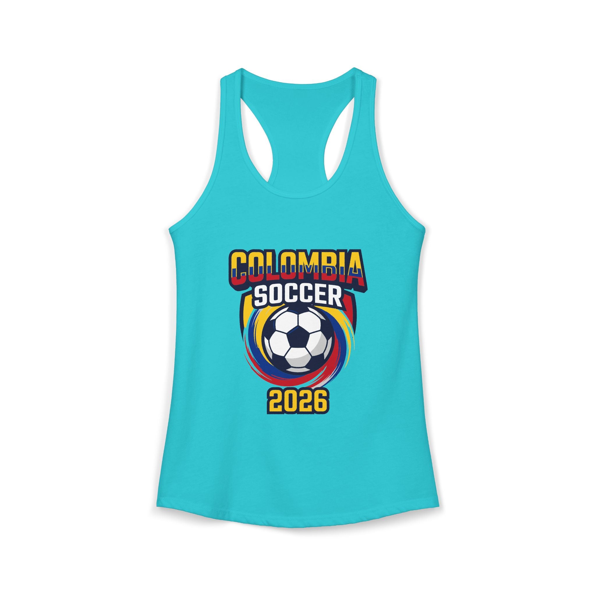 Colombia World Cup 2026 Racerback Tank | Colombia Soccer Tank Top, Mother's Day Sale