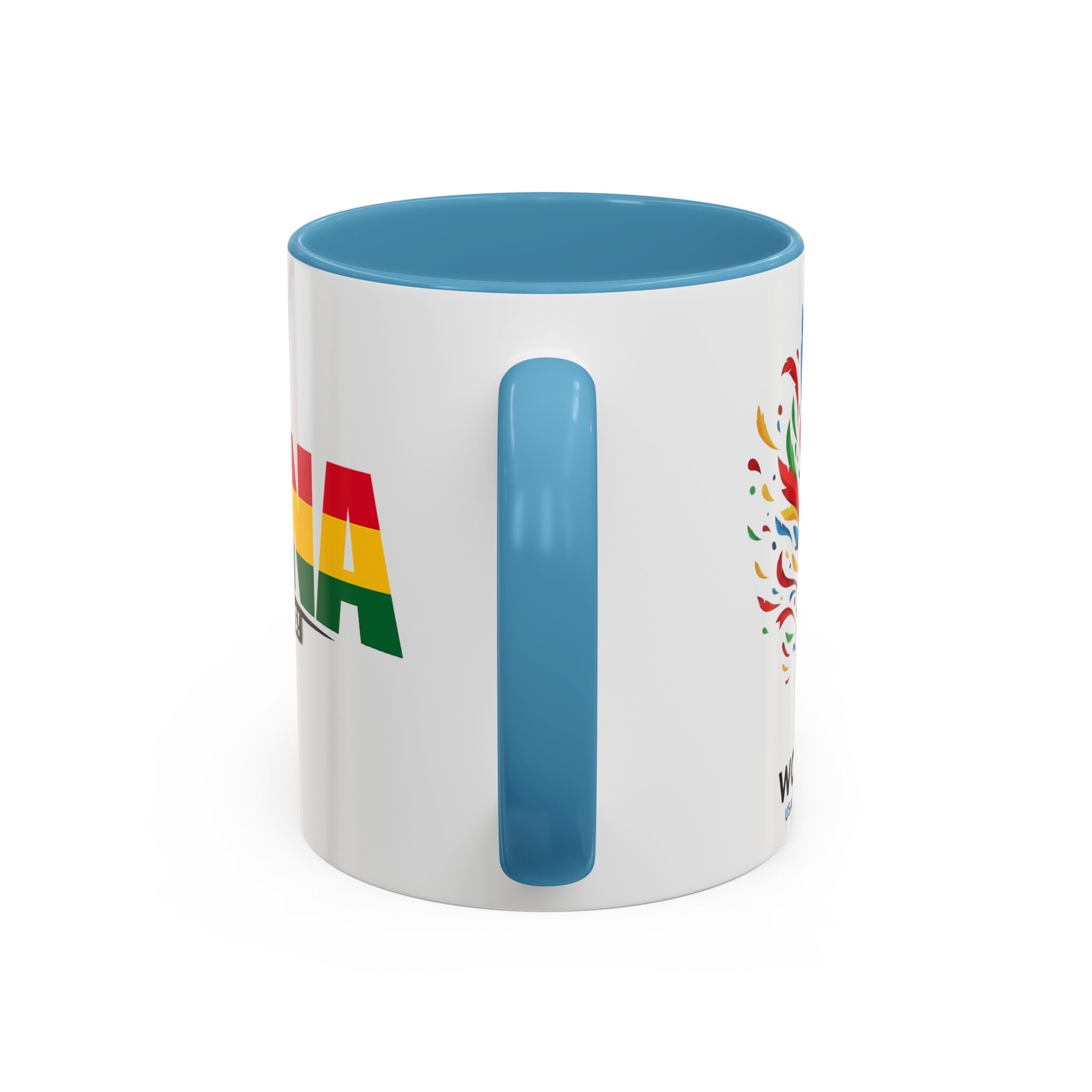 Ghana Black Stars flag stripe Accent Coffee Mug | 11oz 15oz, World Cup 2026, Gift for Dad