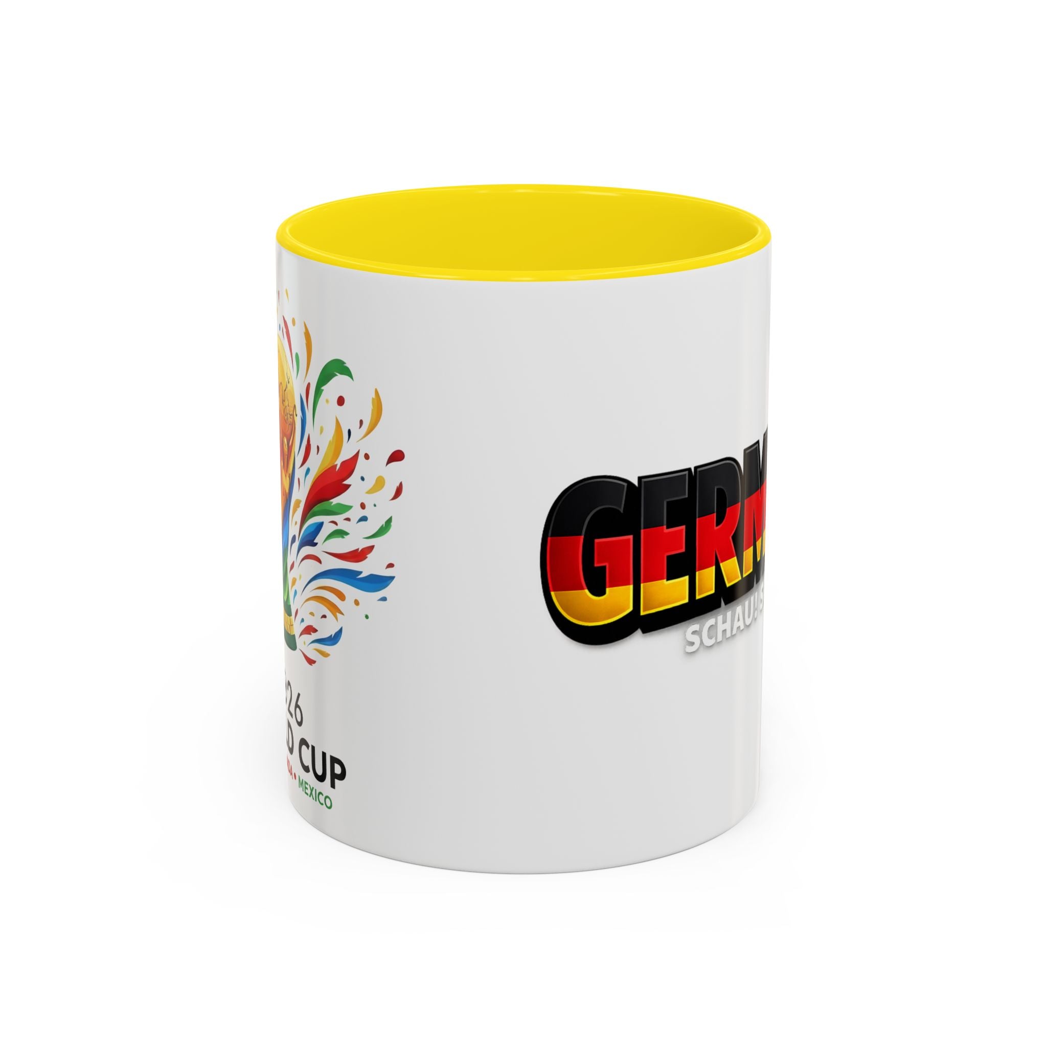 Germany flag text Mug | Accent Coffee Mug 11oz or 15oz, World Cup 2026, Gift for Dad