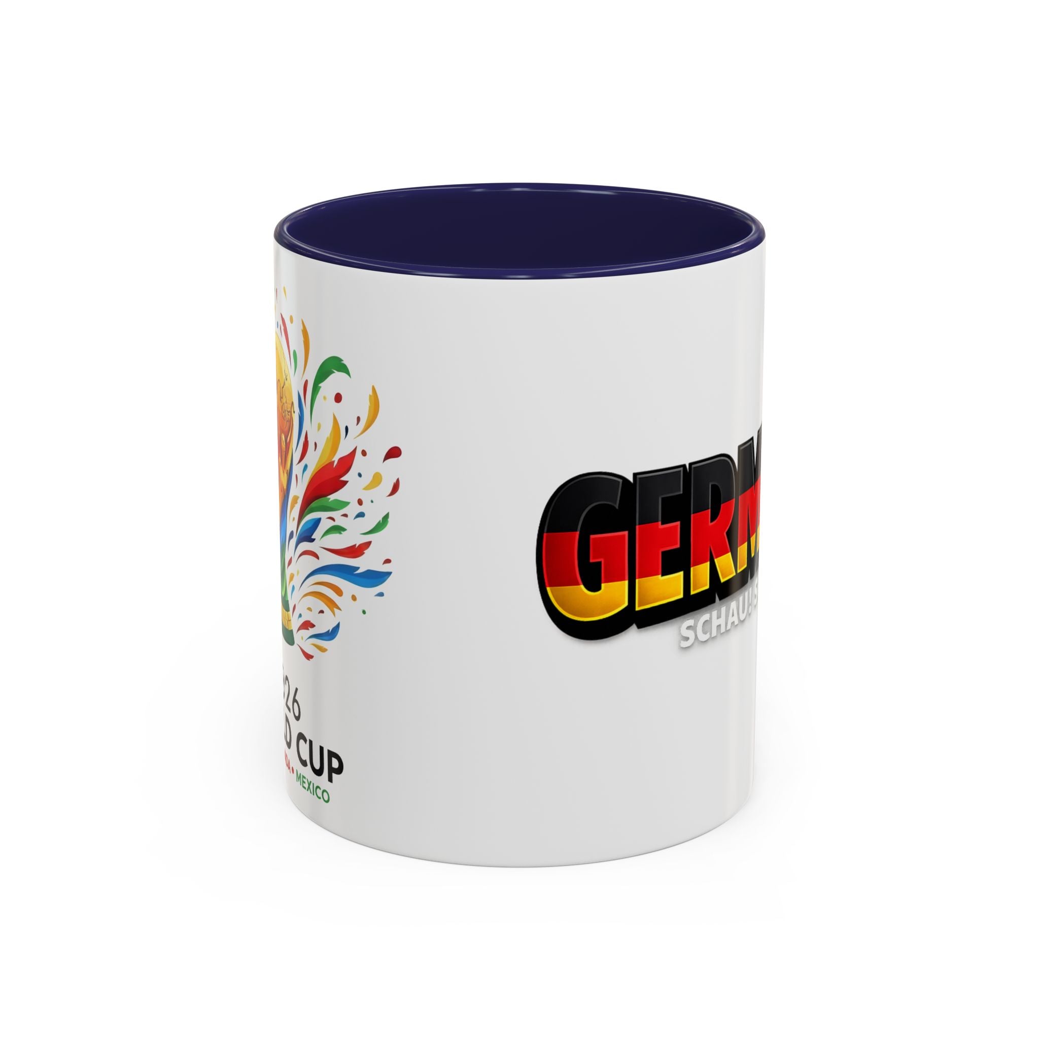 Germany flag text Mug | Accent Coffee Mug 11oz or 15oz, World Cup 2026, Gift for Dad