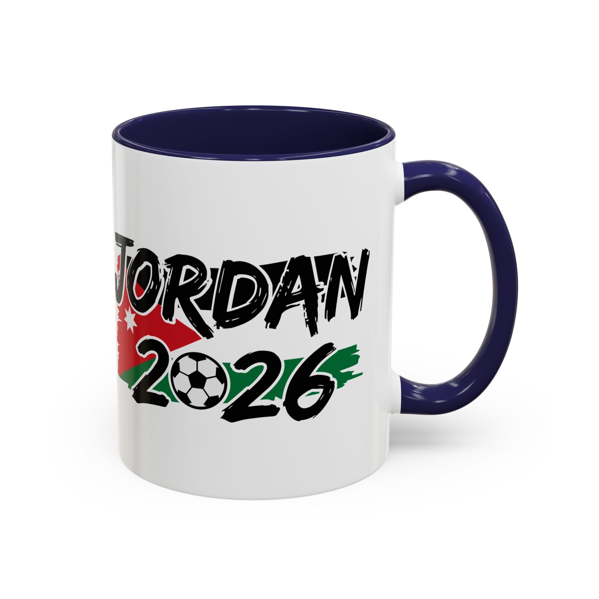 Jordan 2026 Soccer Logo Mug | Accent Coffee Mug 11oz 15oz, World Cup 2026, Gift for Dad