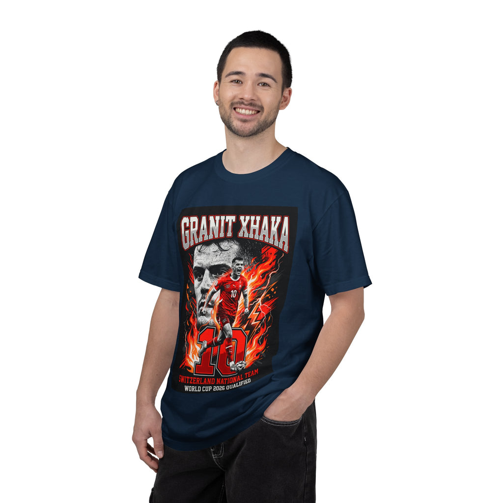Soccer Star Graphic T-shirt | World Cup 2026 Back Print,Switzerland Flag, Gift for him, Collectible