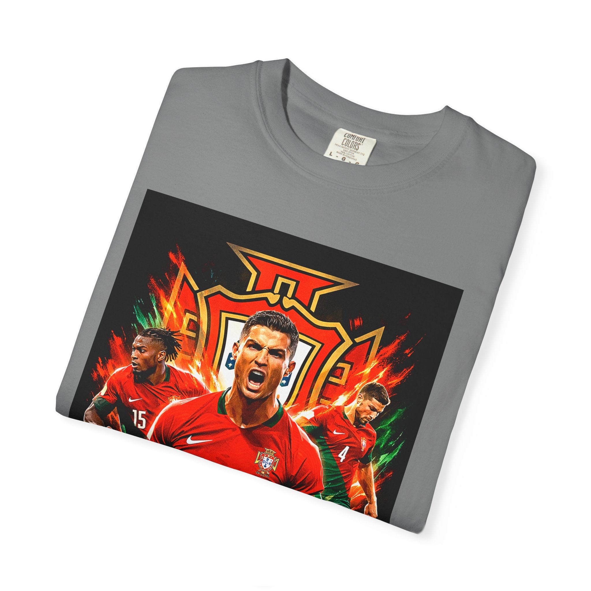 Portugal Football Poster T-Shirt | Ronaldo Mundo 2026 World Cup, CR7, Portugal Flag, Gift for him, Collectible