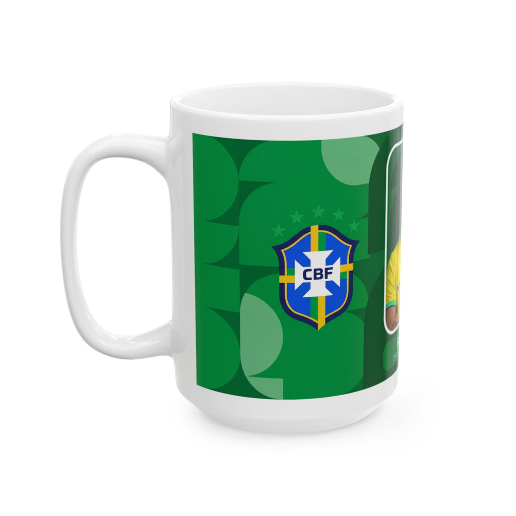 Brazil Soccer Player Fabinho Ceramic Mug – Coffee Cup (11oz/15oz), World Cup 2026 Mugs