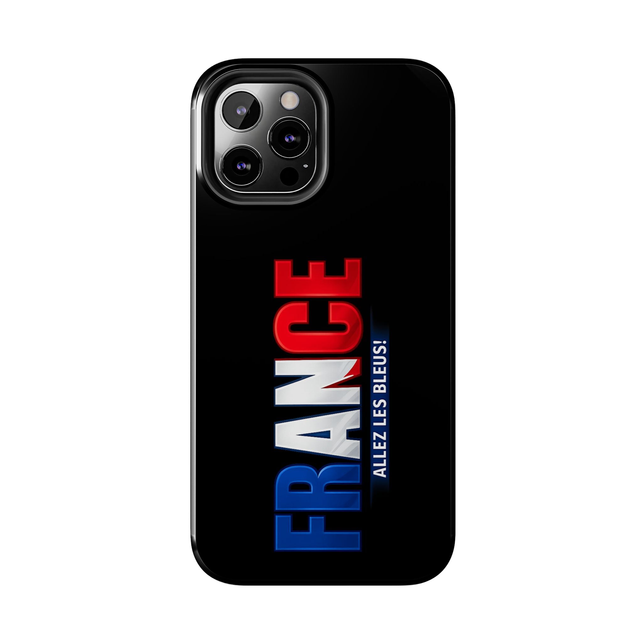 France tricolor vertical text Phone Case | Allez Les Bleus!, Cuctom Protective, Glossy Tough Cases, World Cup 2026