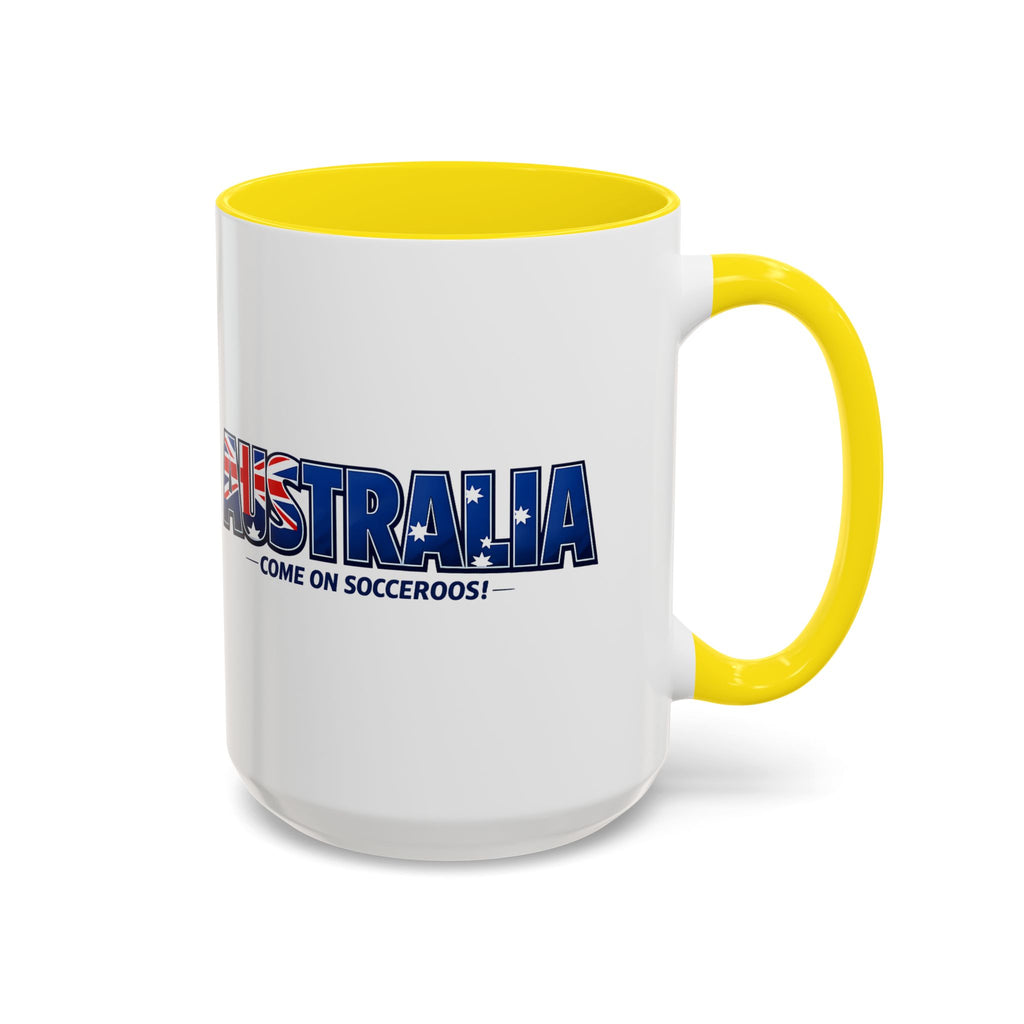 Australia Soccer Cheers Mug | Accent Coffee Mug 11oz 15oz