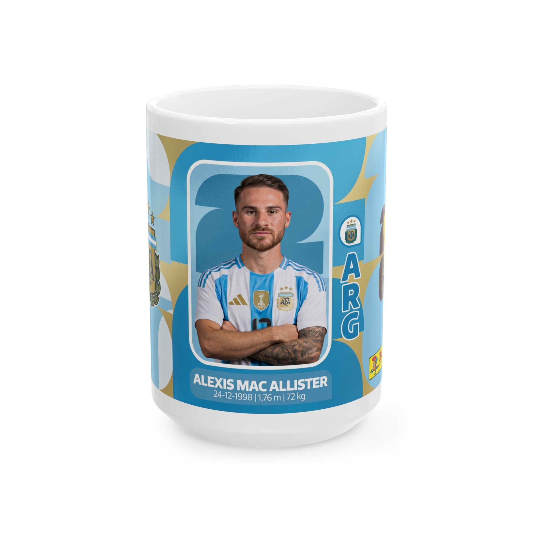 Argentina Soccer Player Alexis Mac Allister Mug – Fan Gift (11oz/15oz), World Cup 2026 Mugs