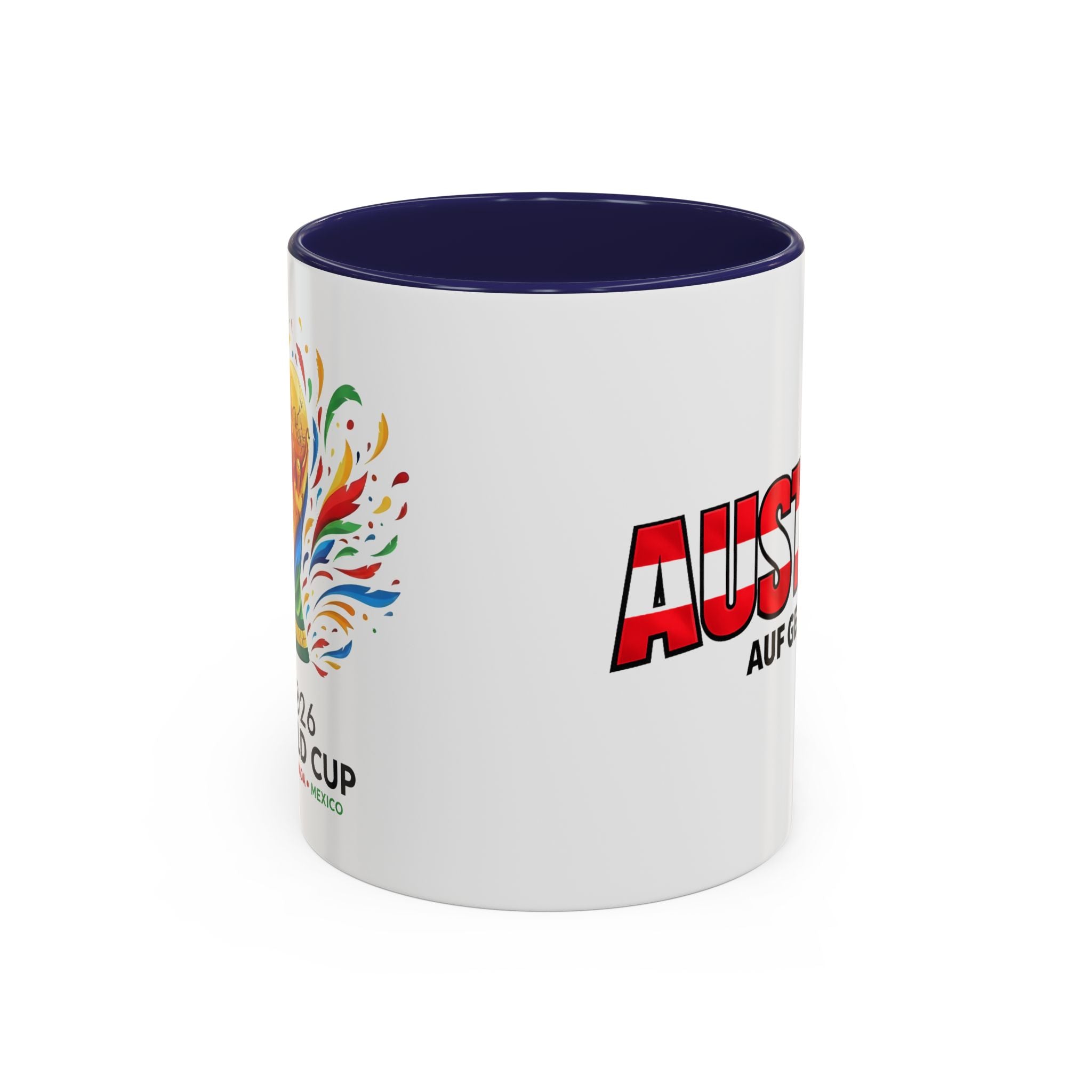 Austria Flag Text mug | Accent Coffee Mug (11/15oz)