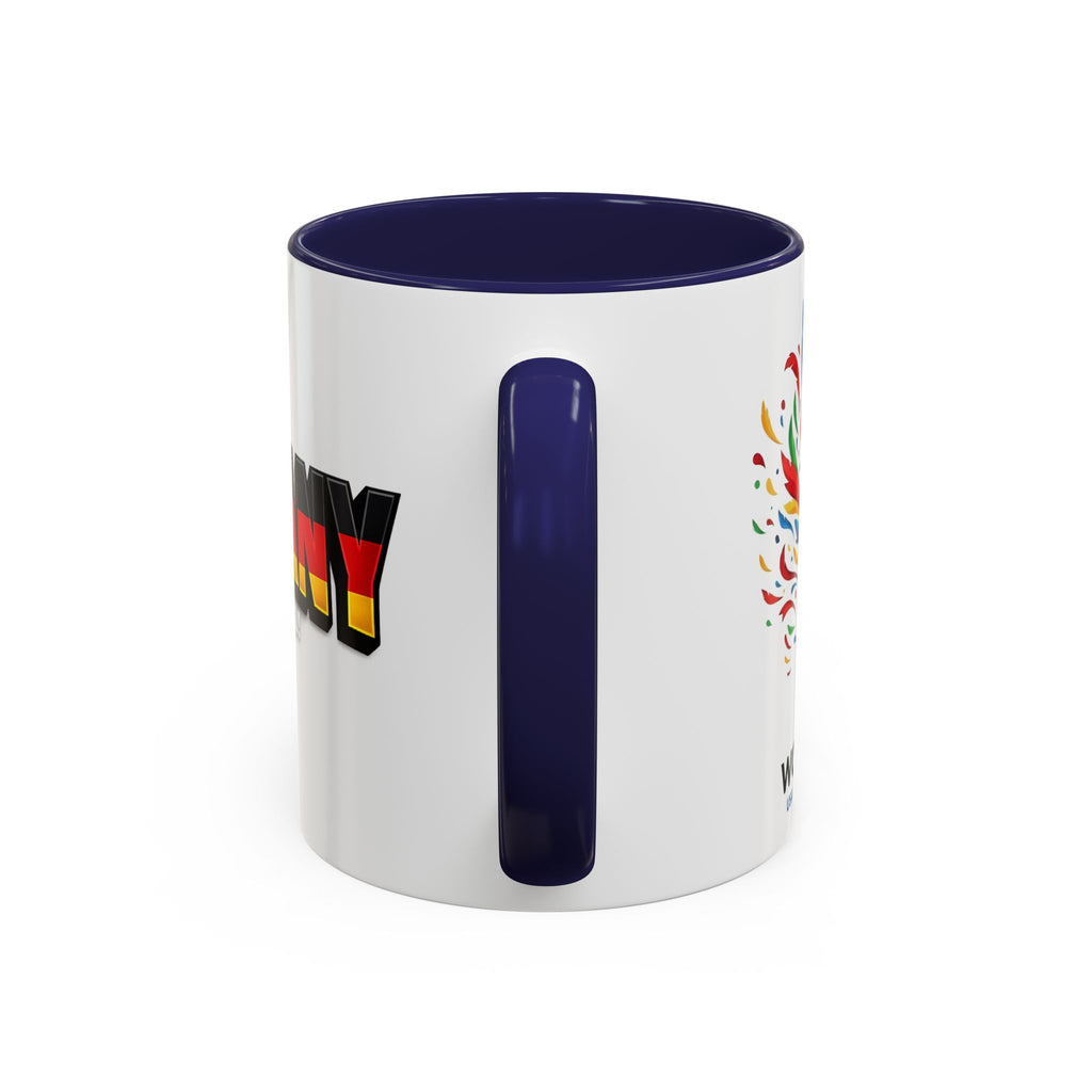Germany flag text Mug | Accent Coffee Mug 11oz or 15oz, World Cup 2026, Gift for Dad