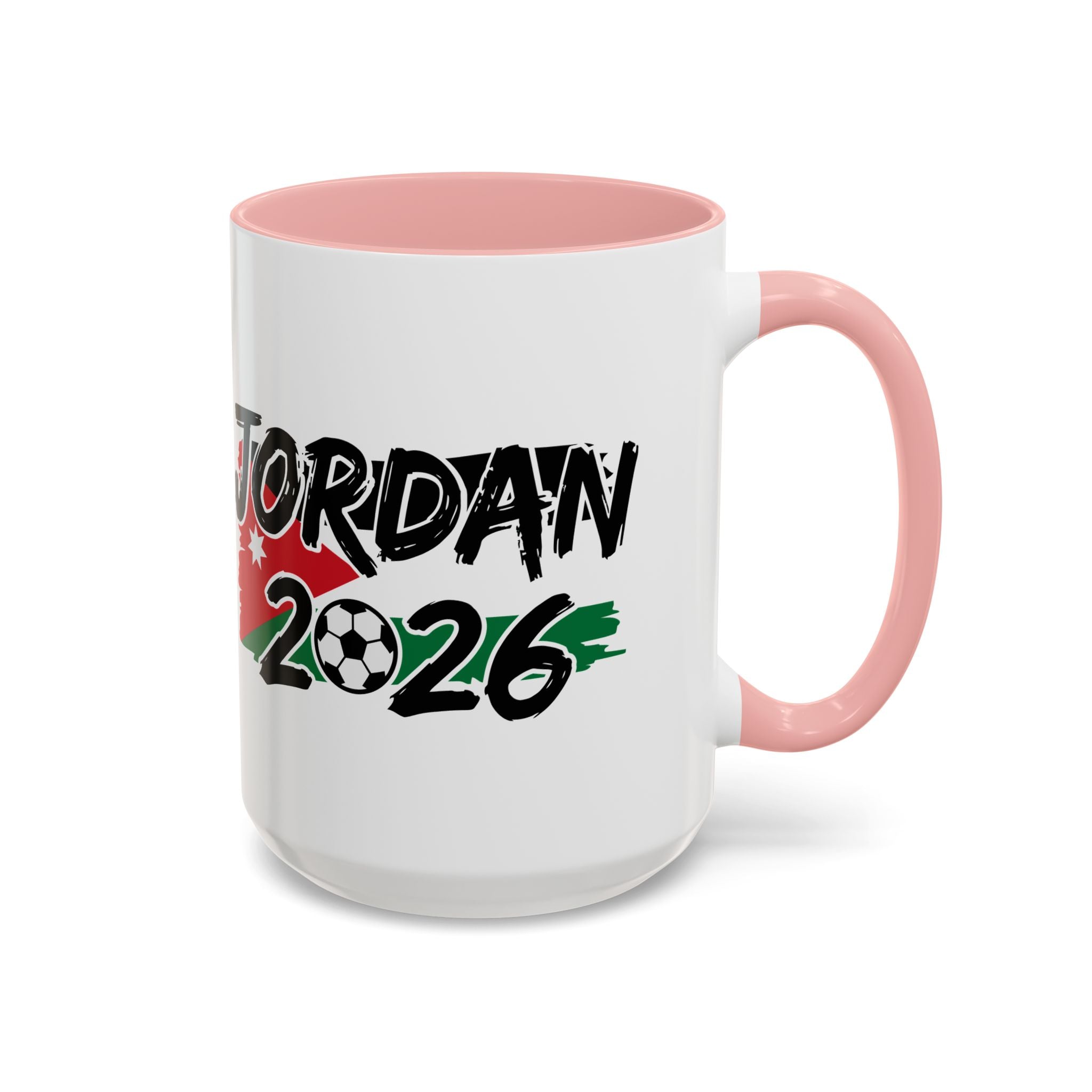 Jordan 2026 Soccer Logo Mug | Accent Coffee Mug 11oz 15oz, World Cup 2026, Gift for Dad