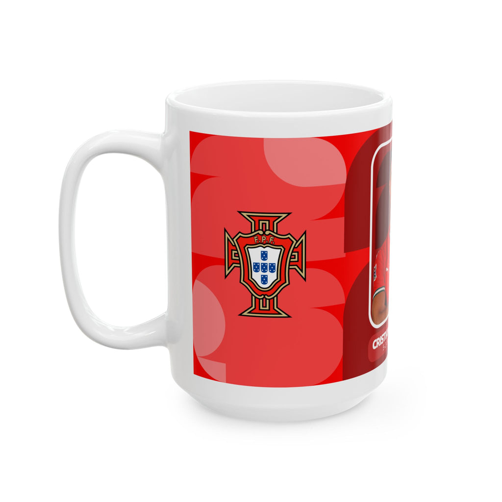 Cristiano Ronaldo Portugal Soccer Mug — Ceramic Coffee Cup (11oz/15oz), World Cup 2026 Mugs