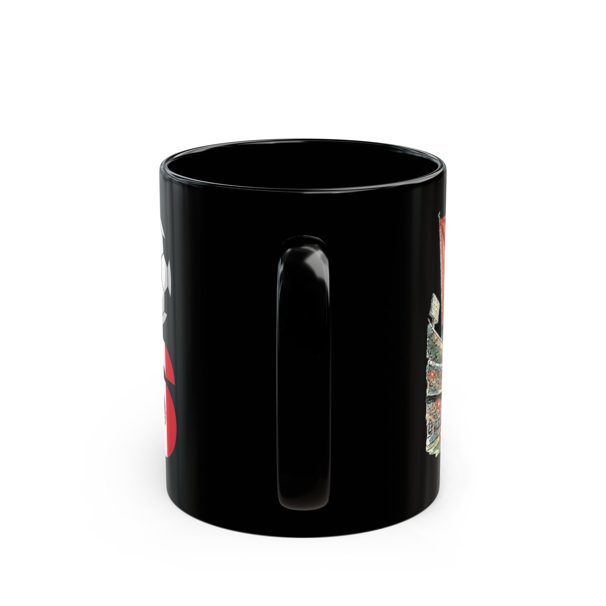 Switzerland World Cup 2026 Mug | Black Ceramic Coffee Cup, Switzerland Flag