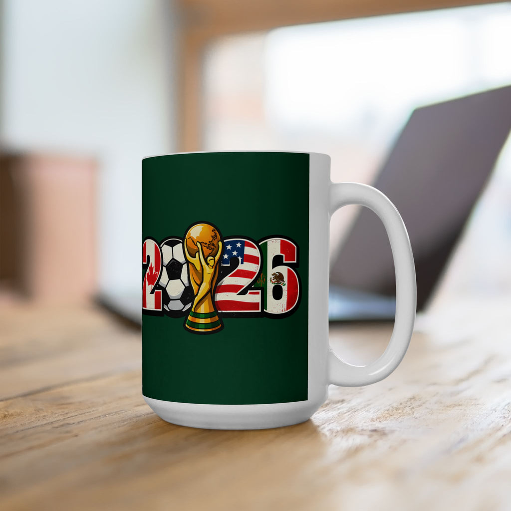 Mexico World Cup 2026 Soccer Mug, Ceramic Cup, Mexico Flag, Gift For Soccer Fan