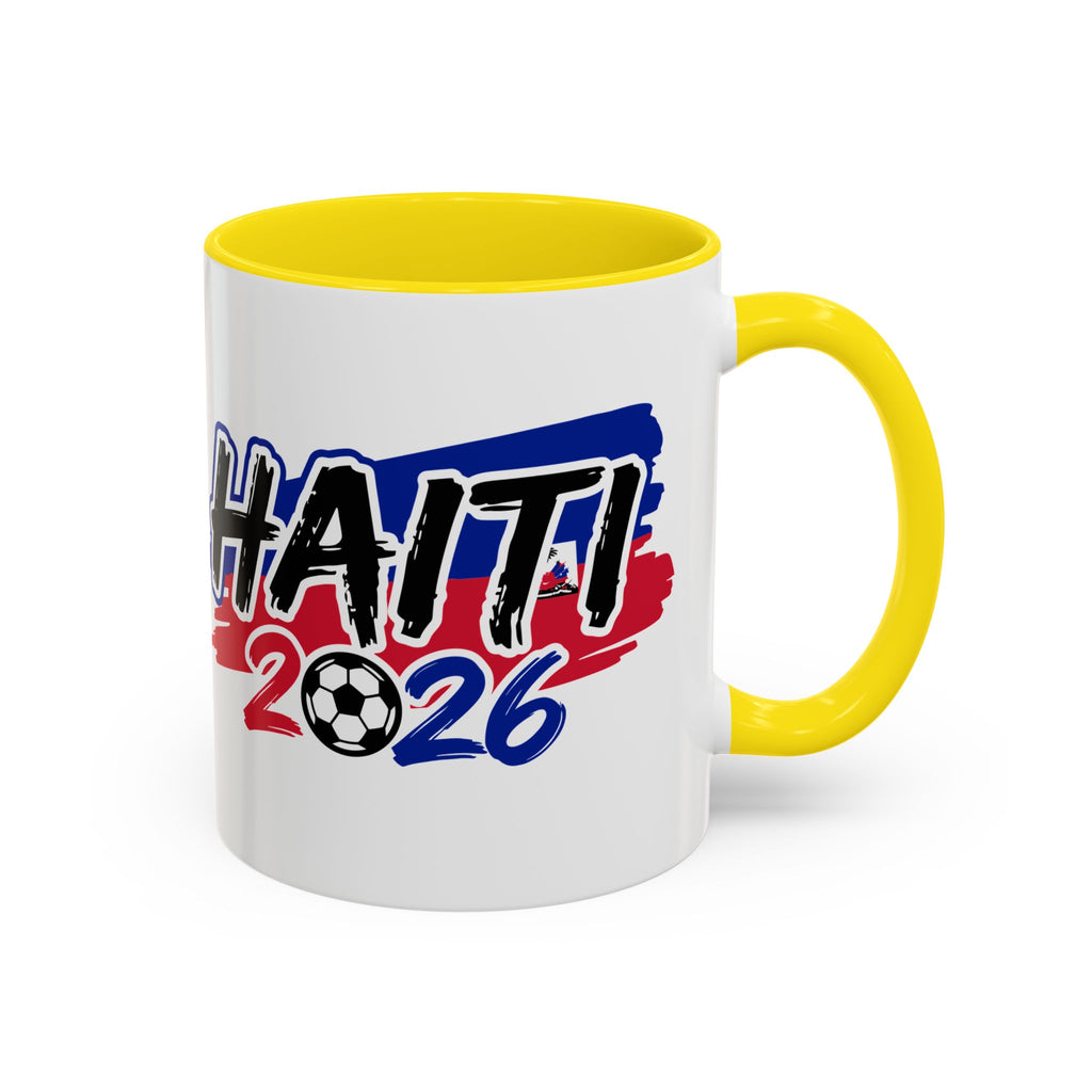 Haiti 2026 Soccer Graphic Mug | Accent Coffee Mug,Soccer World Cup 2026, Gift for Dad