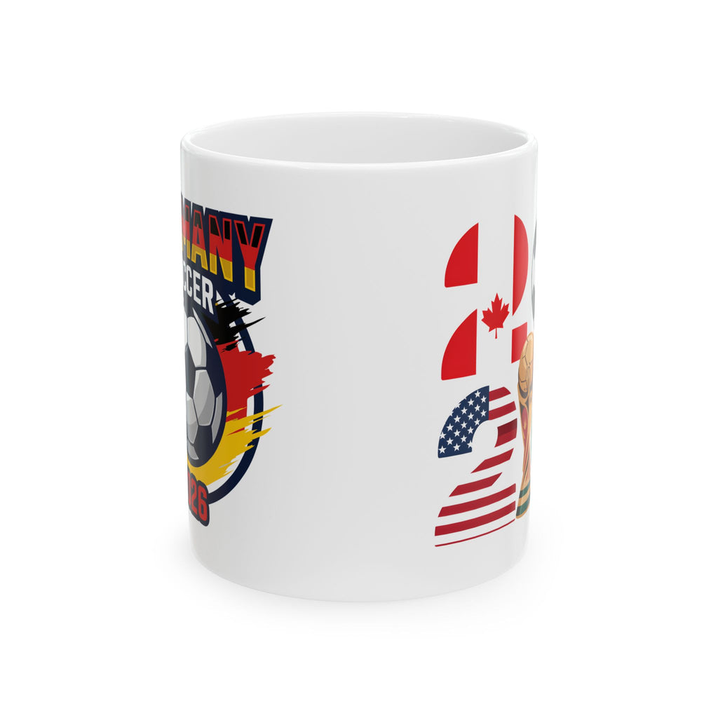Germany Soccer Crest Mug | International Flags Football Coffee Cup, World Cup 2026 Mugs