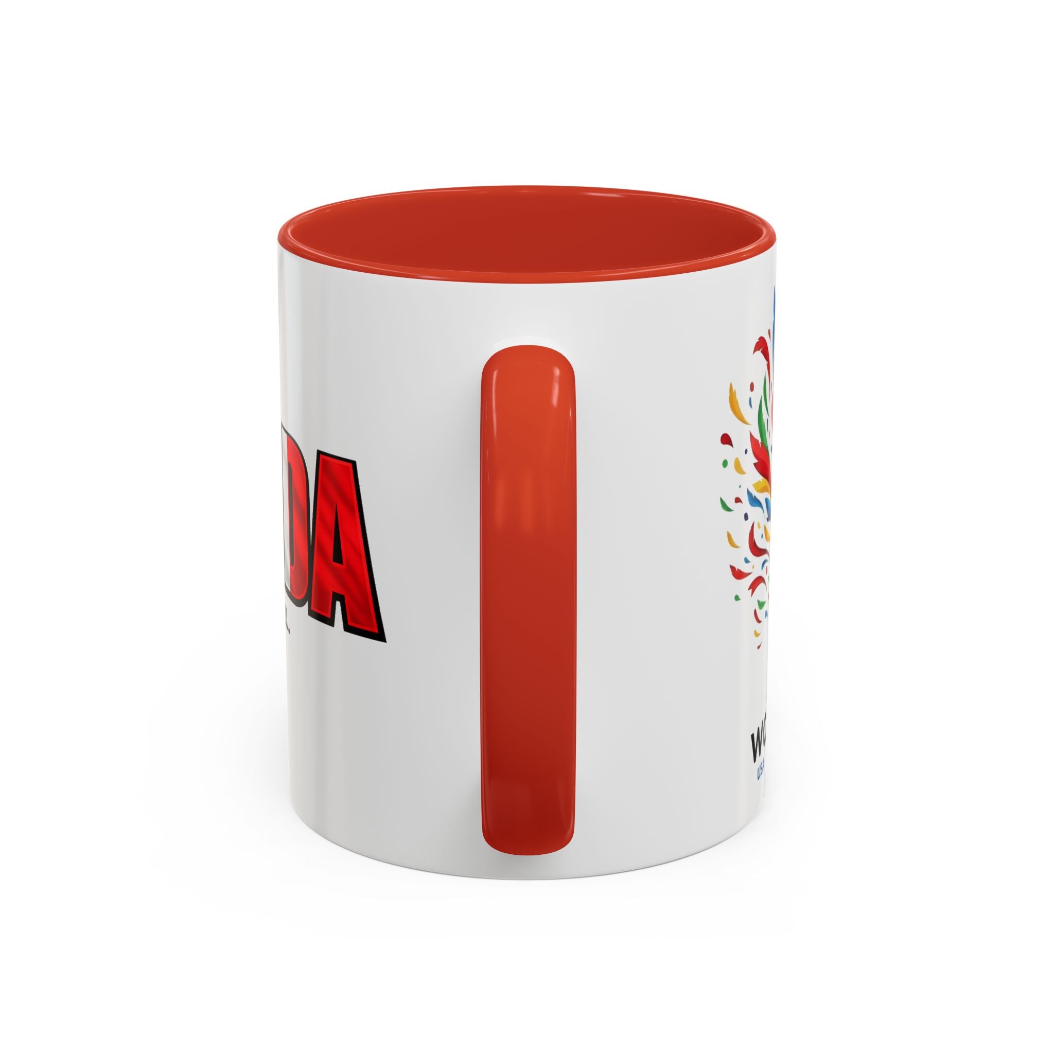 Canada Maple Leaf Text Coffee Mug | We Can. We Will. World Cup 2026, Canada Flag, Gift for Dad