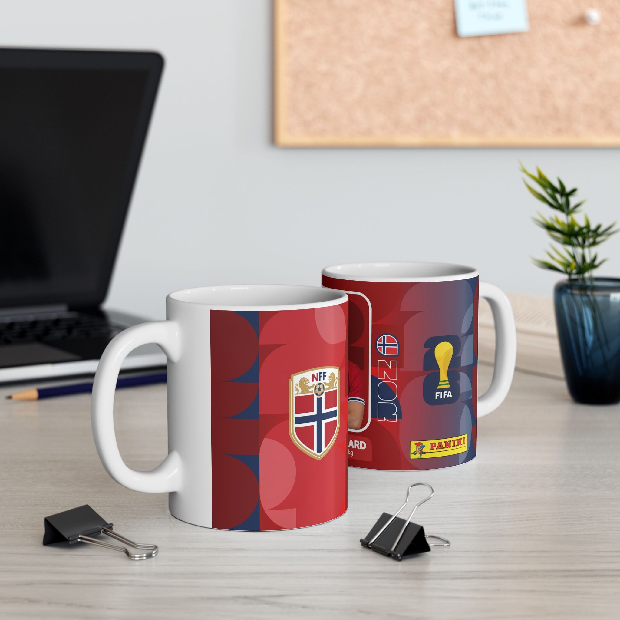 Norway Soccer Player Martin Ødegaard Mug — Ceramic Coffe Cup (11oz, 15oz), World Cup 2026 Mugs