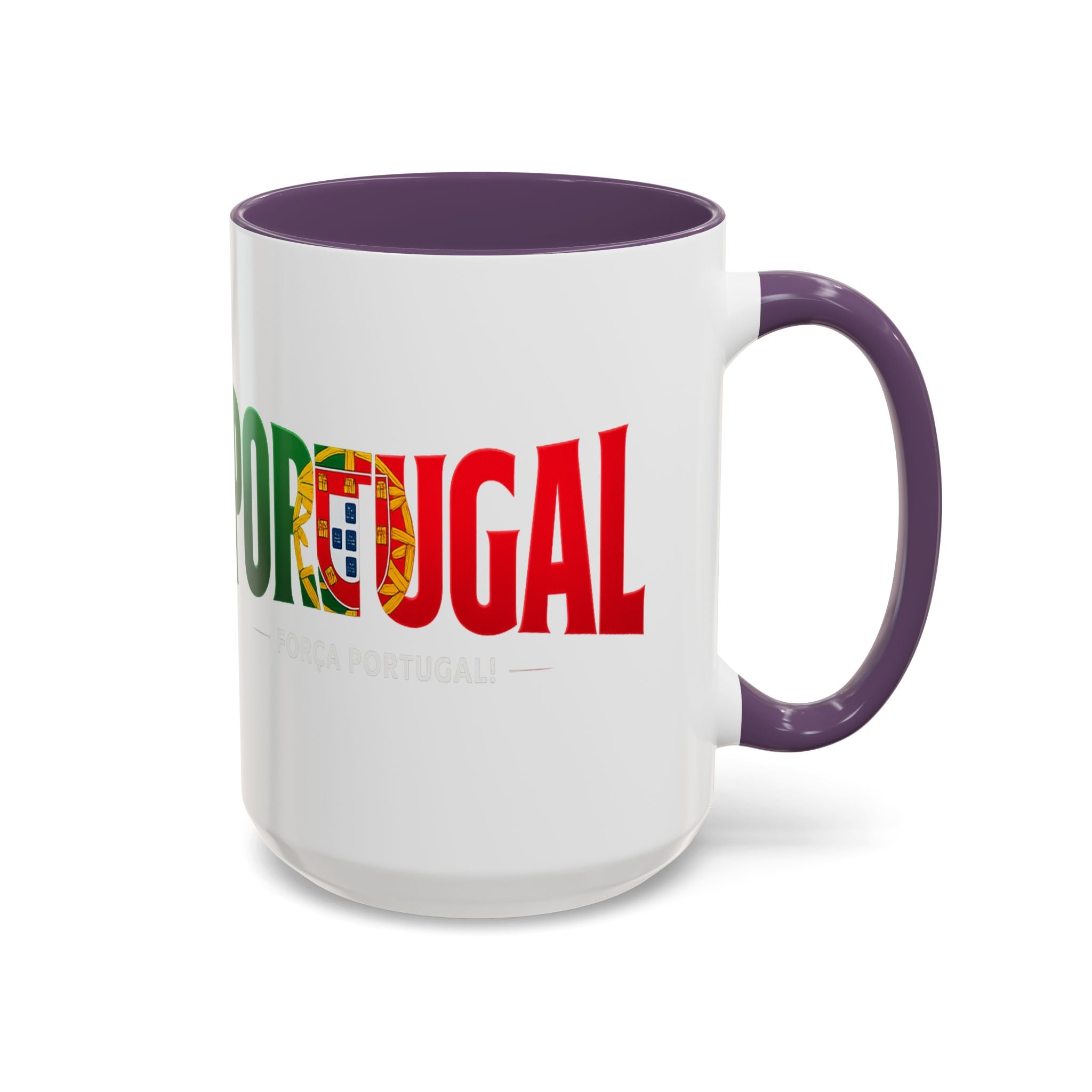 Portugal flag lettering Accent Coffee Mug | Portugal souvenir mug, Soccer World Cup 2026, Gift for Dad