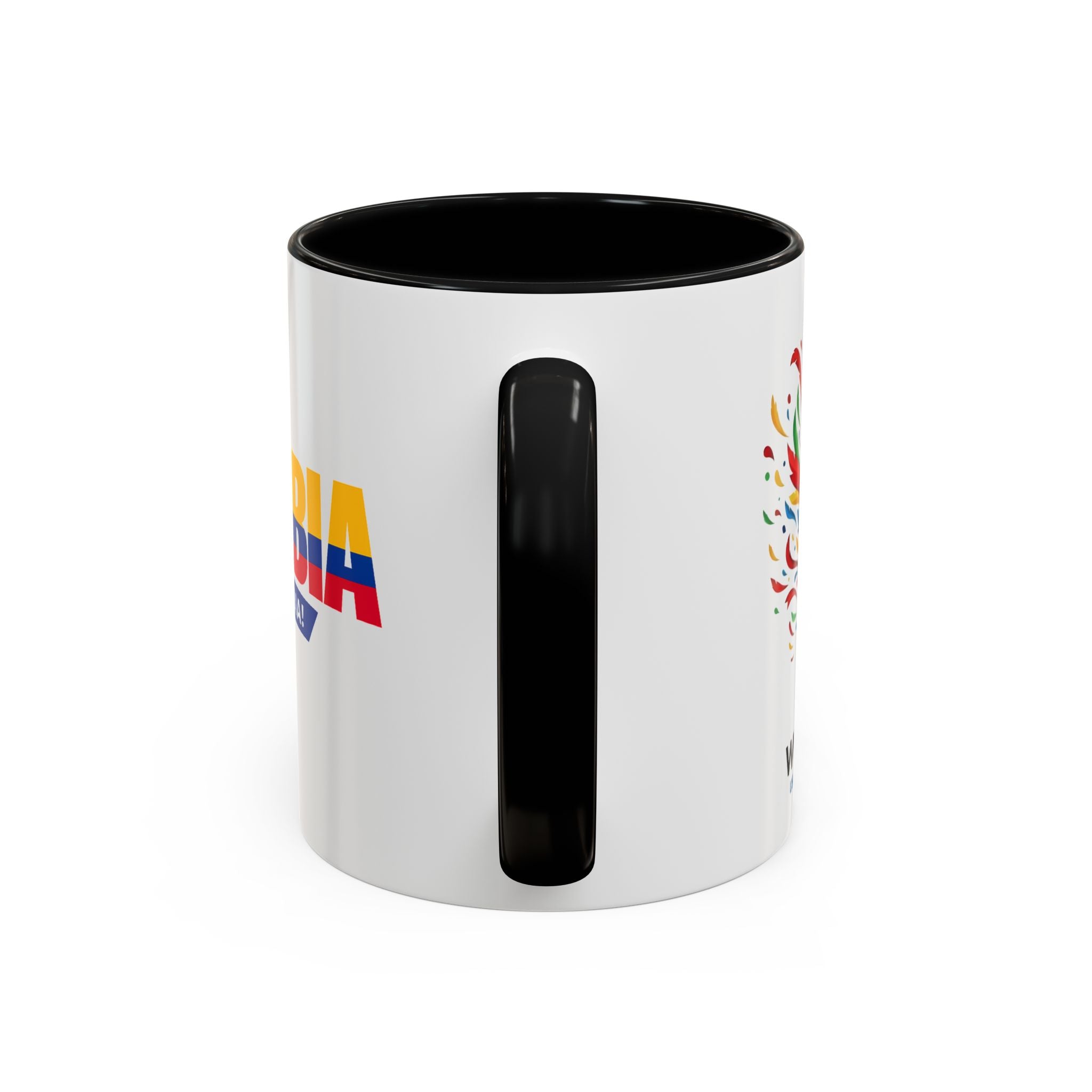 Colombia Vamos Colombia! Accent Coffee Mug | 11oz 15oz ceramic World Cup 2026, Soccer Gift
