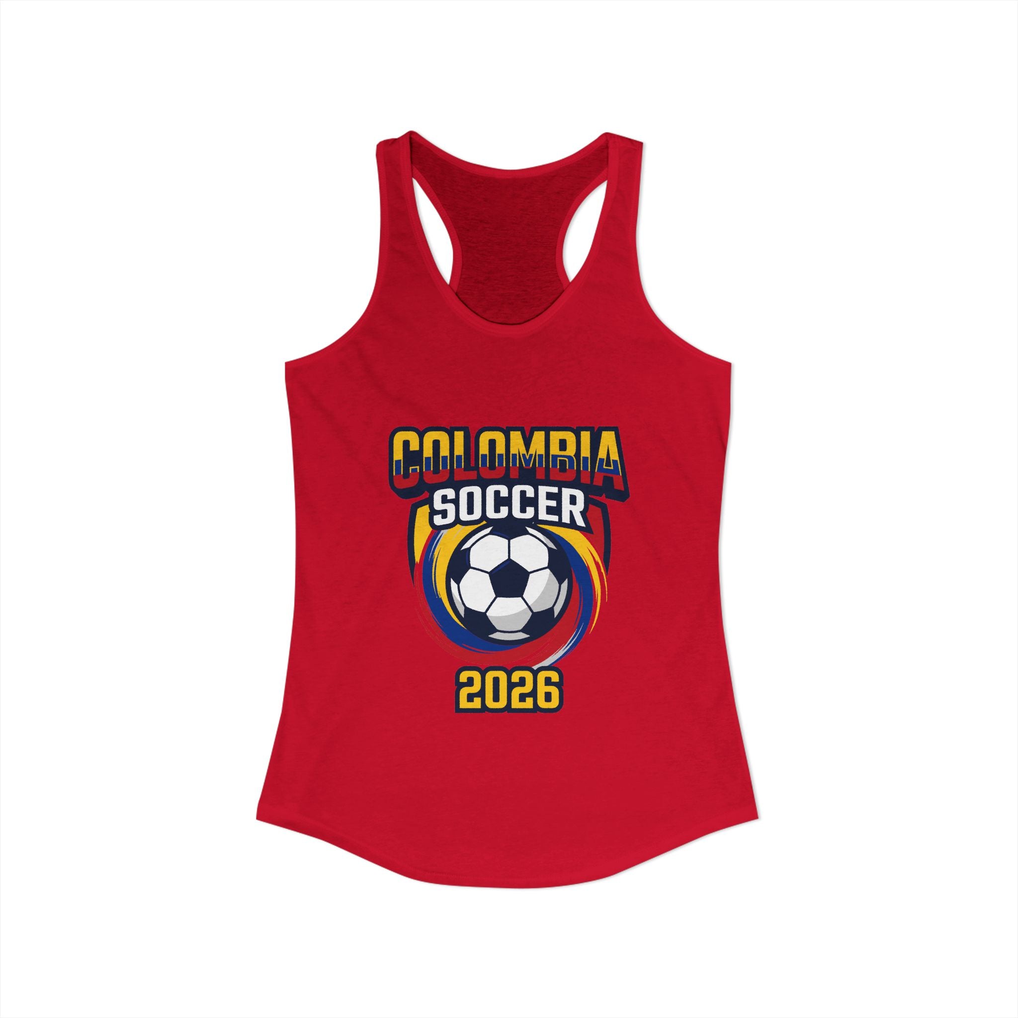 Colombia World Cup 2026 Racerback Tank | Colombia Soccer Tank Top, Mother's Day Sale
