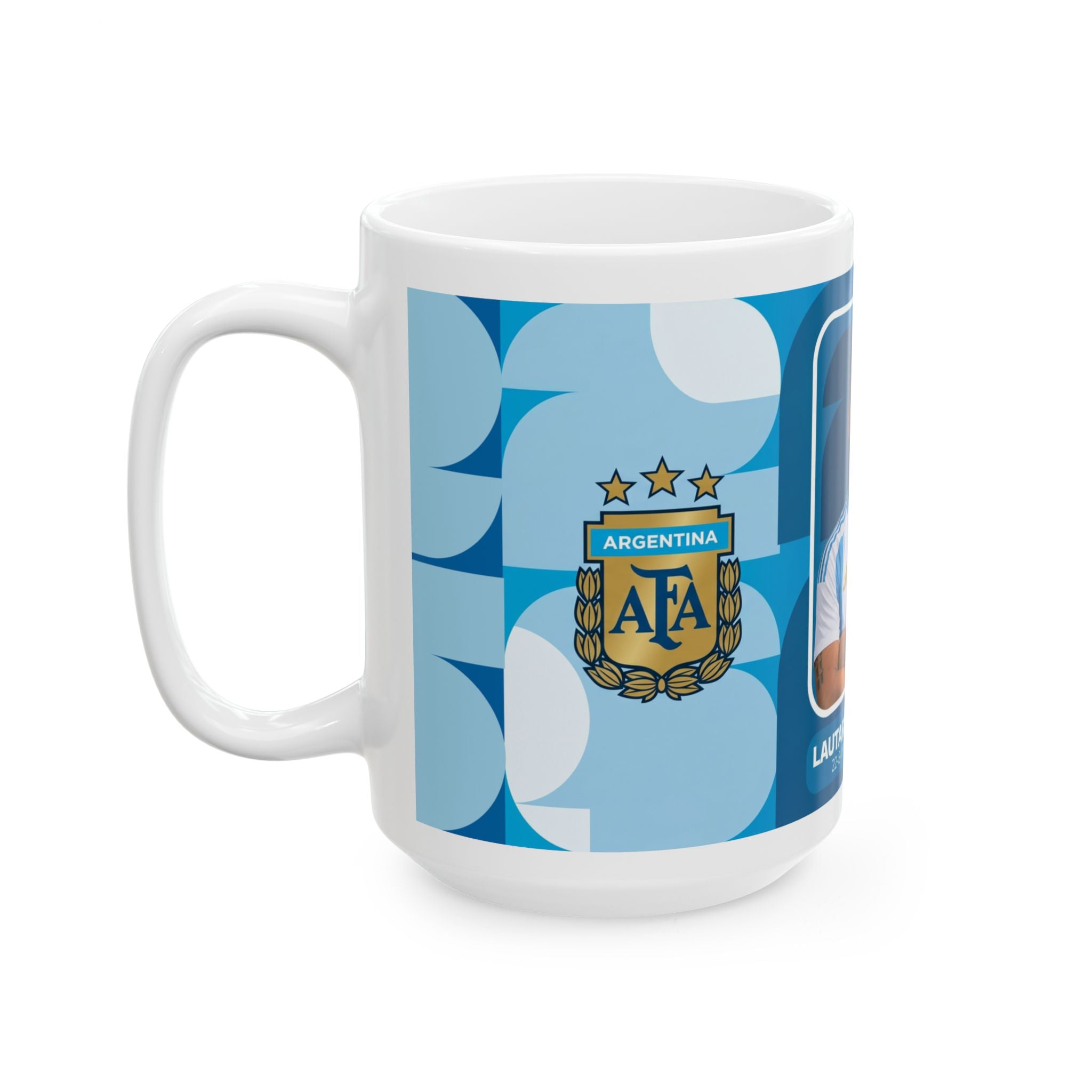 Argentina Soccer Player Lautaro Martínez Mug —  Ceramic Coffee Cup (11oz/15oz), World Cup 2026