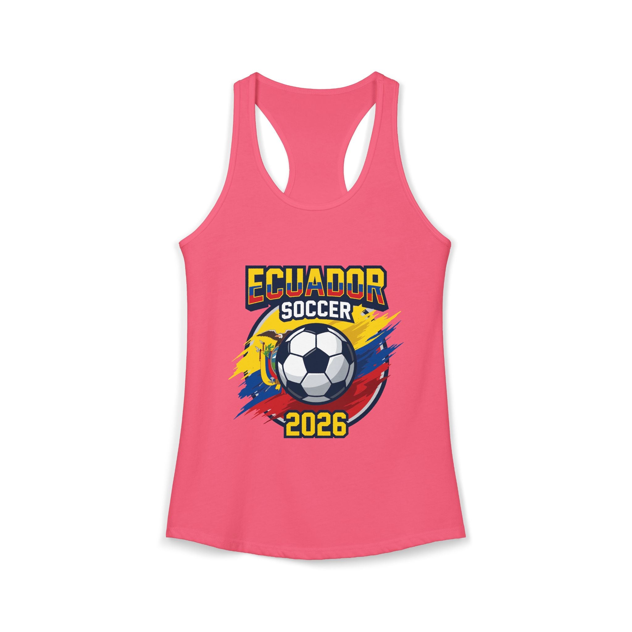 Ecuador World Cup 2026 Women's Tank Top — Mother's Day Soccer Fan Racerback