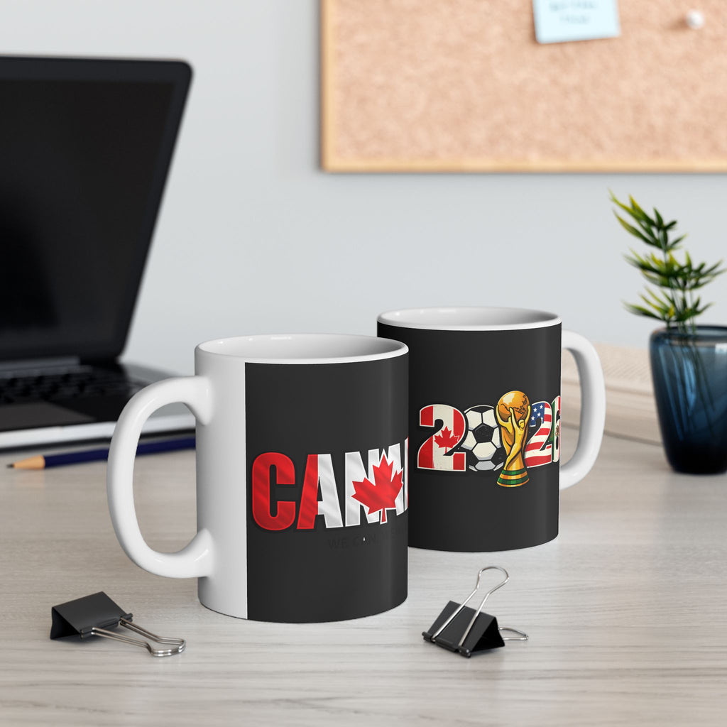 Canada World Cup 2026 Mug, Canada Flag, Ceramic Coffee Cup, Gift For Dad