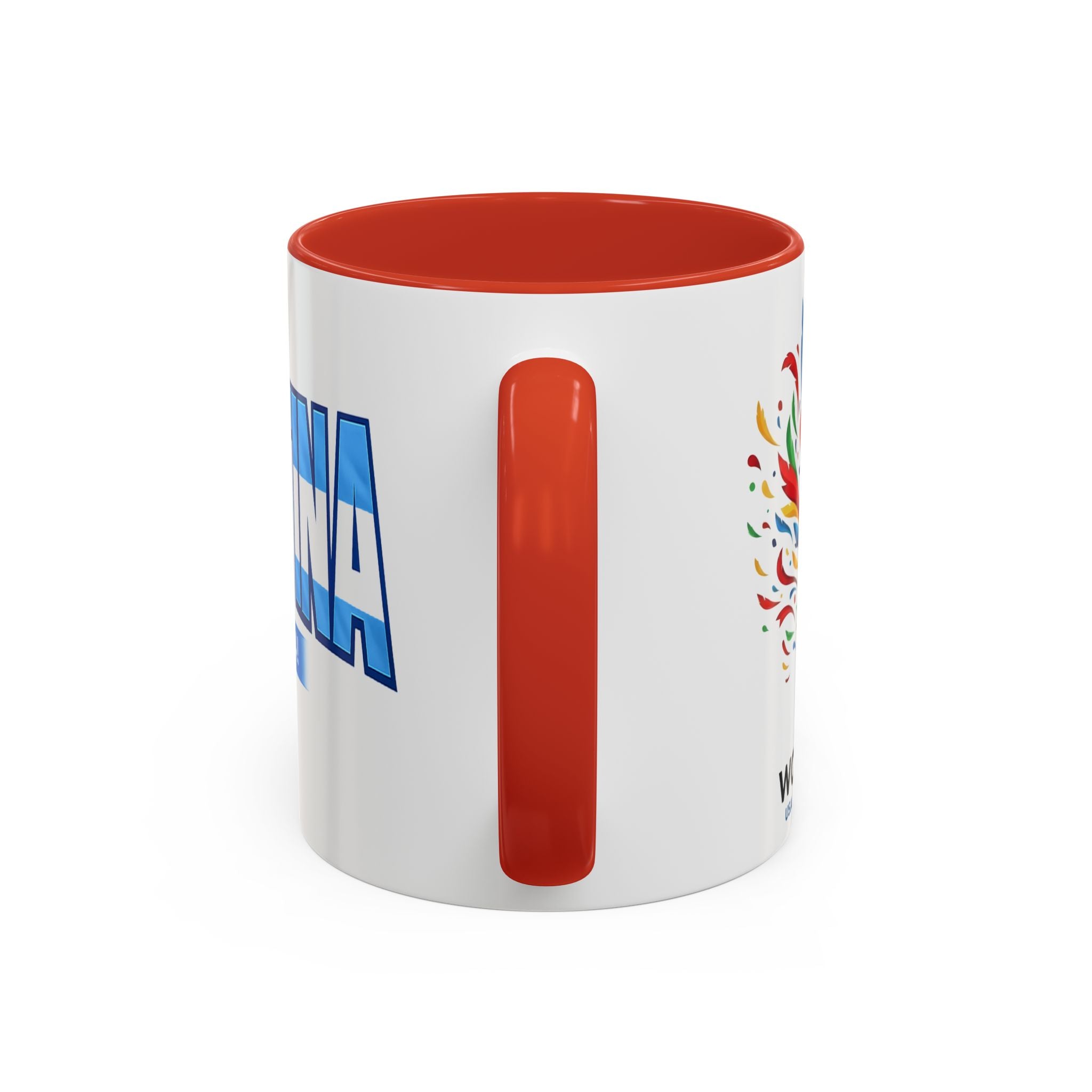 Argentina Vamos Argentina Mug | Accent Coffee Mug, Flag Text Design