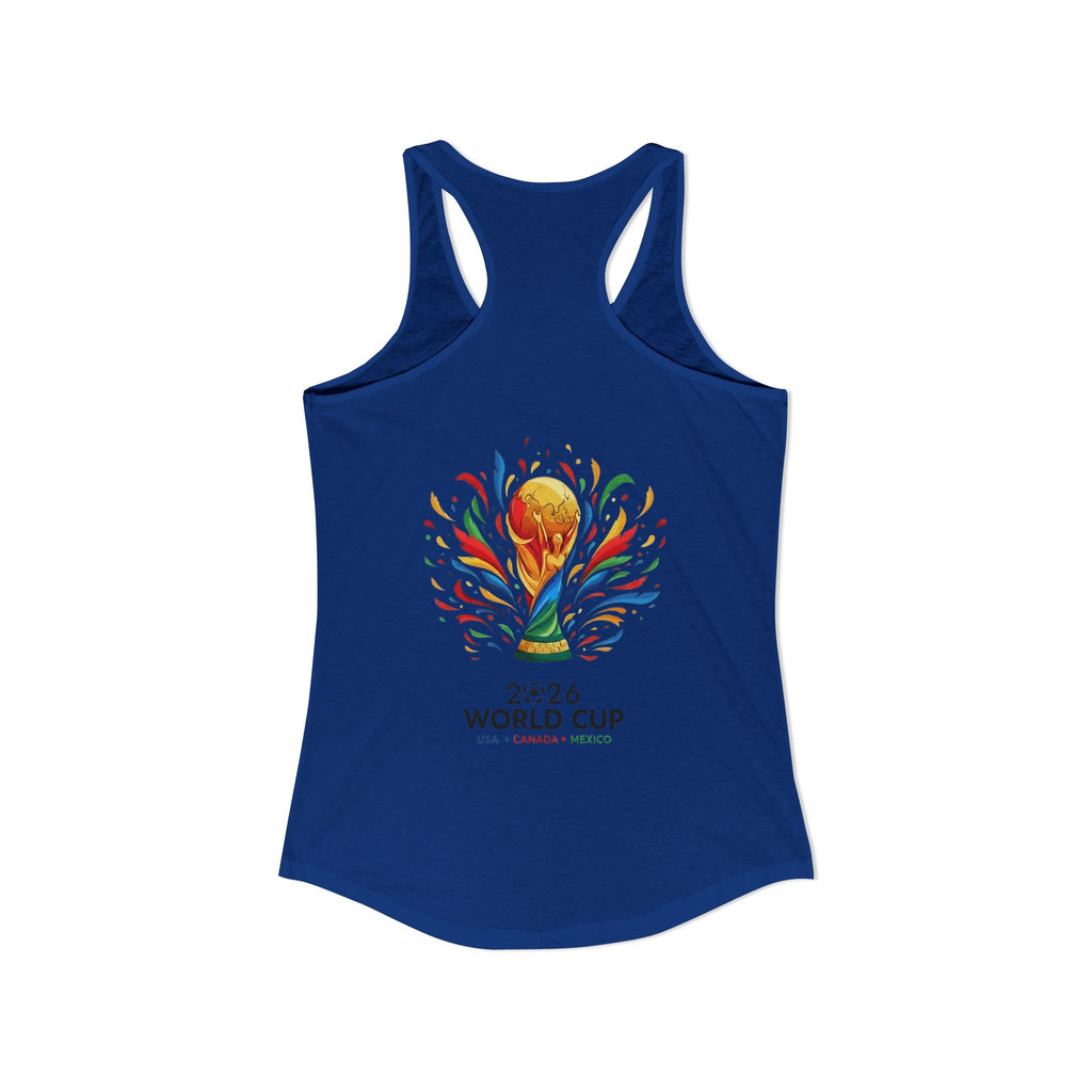Brazil Women's Ideal Racerback Tank, Mother's Day Sale, World Cup 2026 Tank Top, Gift For Mom