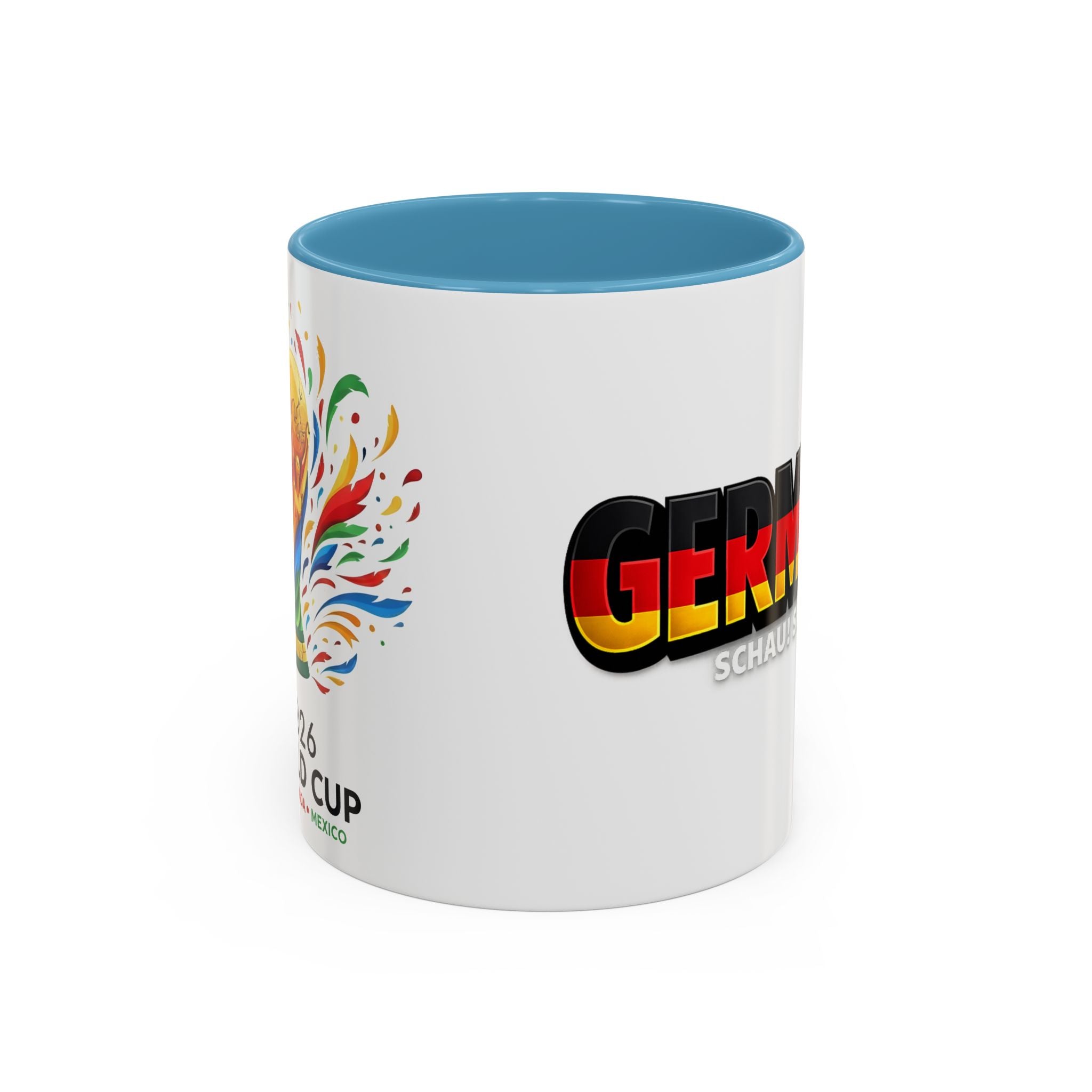 Germany flag text Mug | Accent Coffee Mug 11oz or 15oz, World Cup 2026, Gift for Dad
