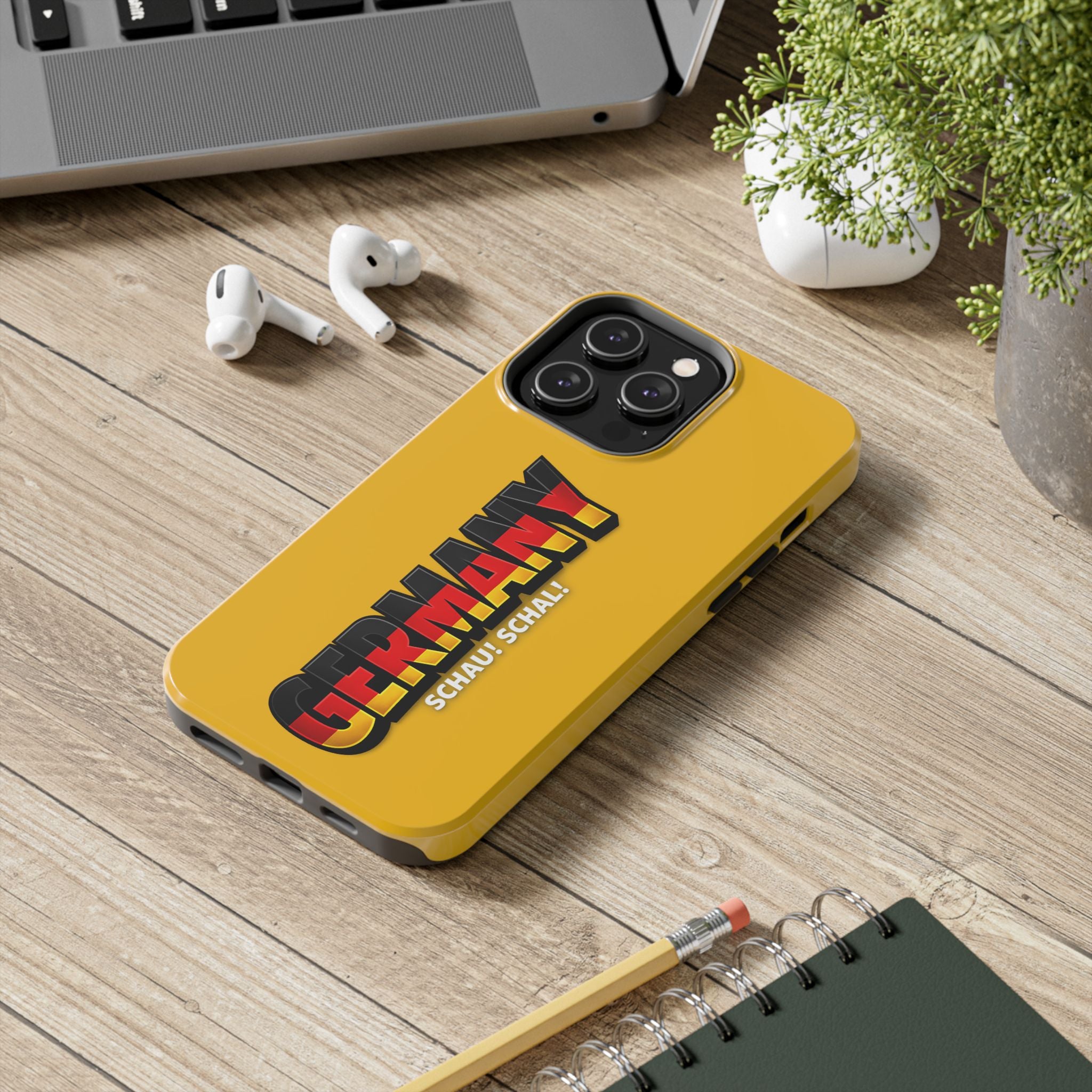 Germany Text Phone Case | Soccer Fan Phone Case, Protective, Glossy, World Cup 2026