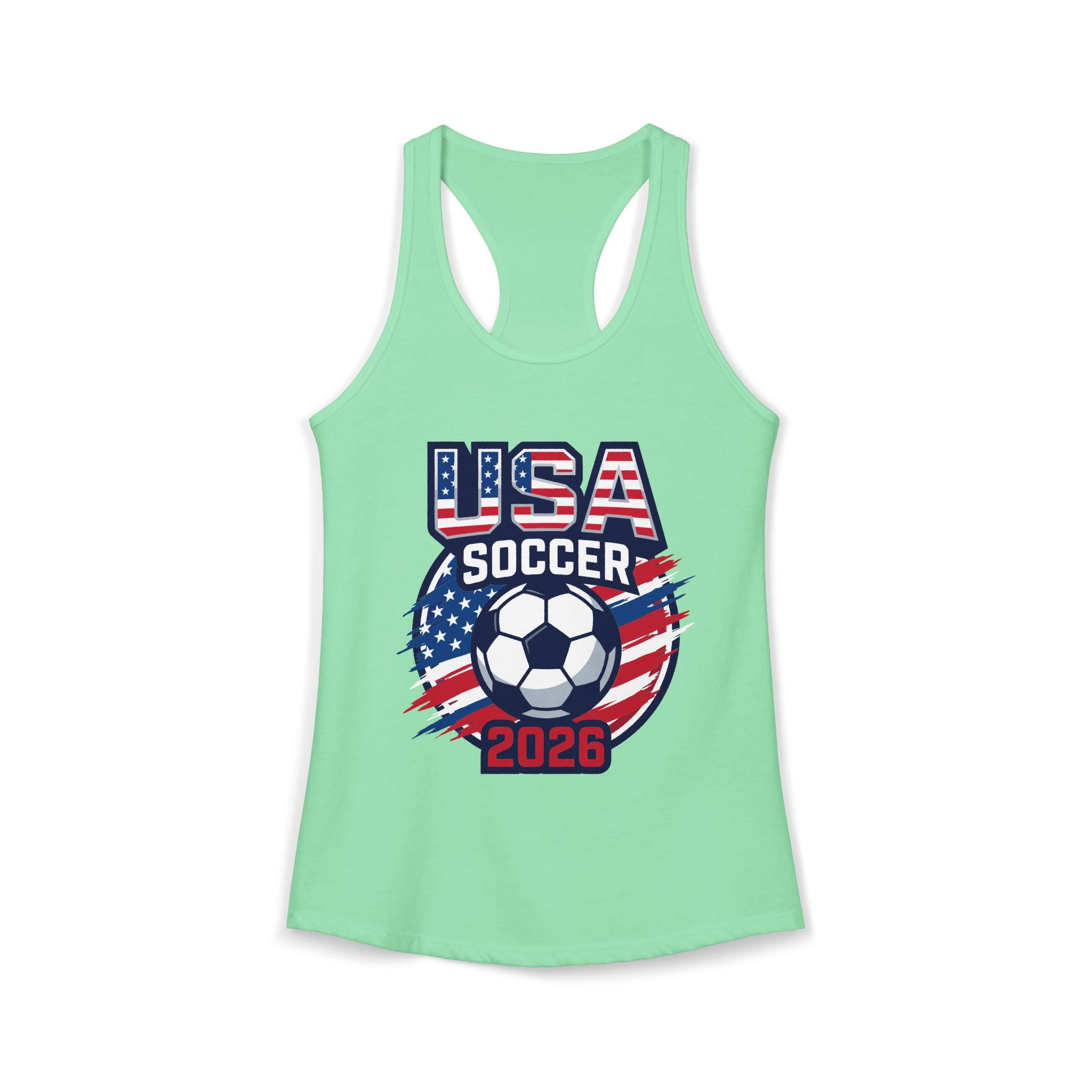 USA Women's Ideal Racerback Tank, Mother's Day Sale, World Cup 2026 Tank, Gift For Mom