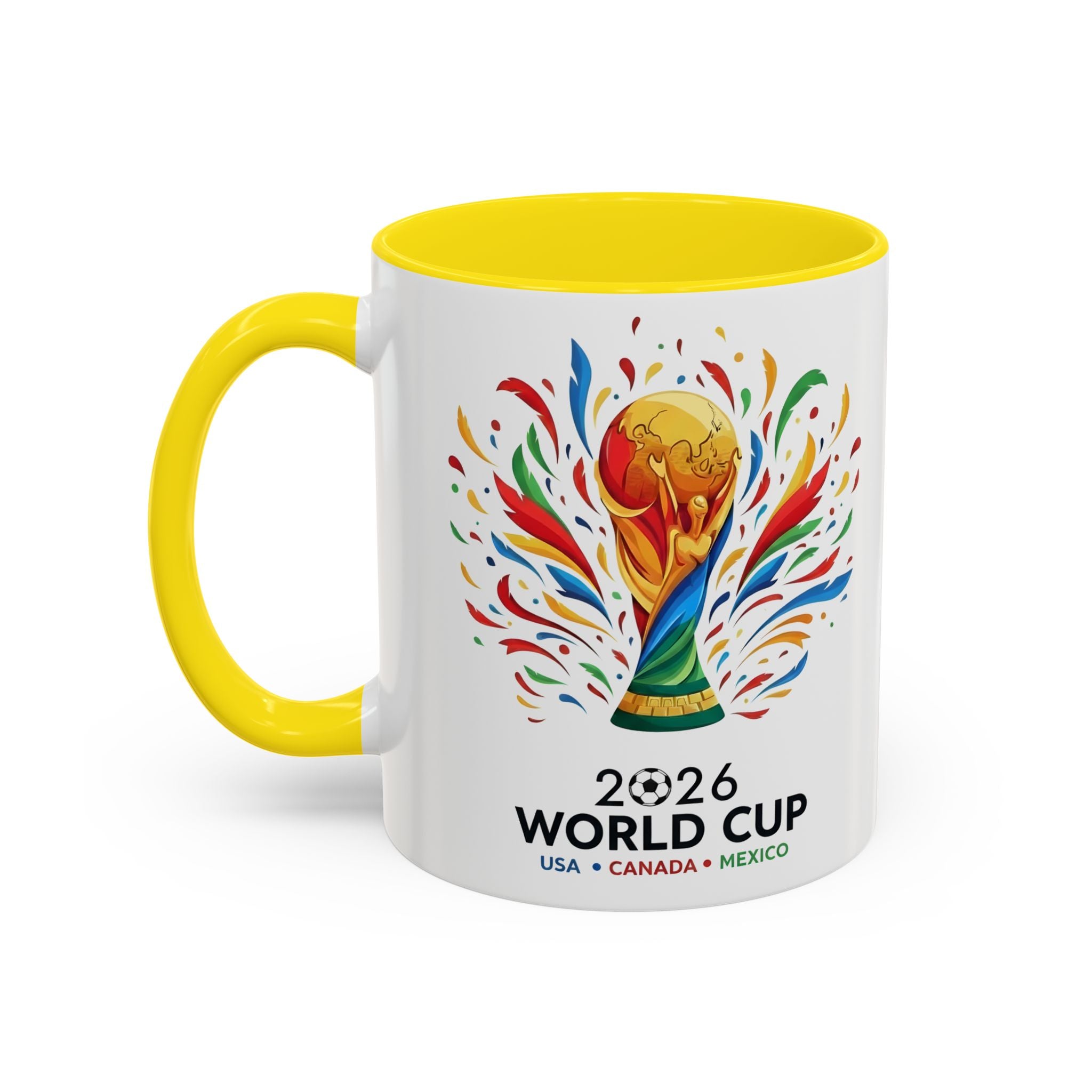 Morocco Flag Text Coffee Mug | Accent Coffee Mug (11, 15oz), World Cup 2026, Gifts for Dad